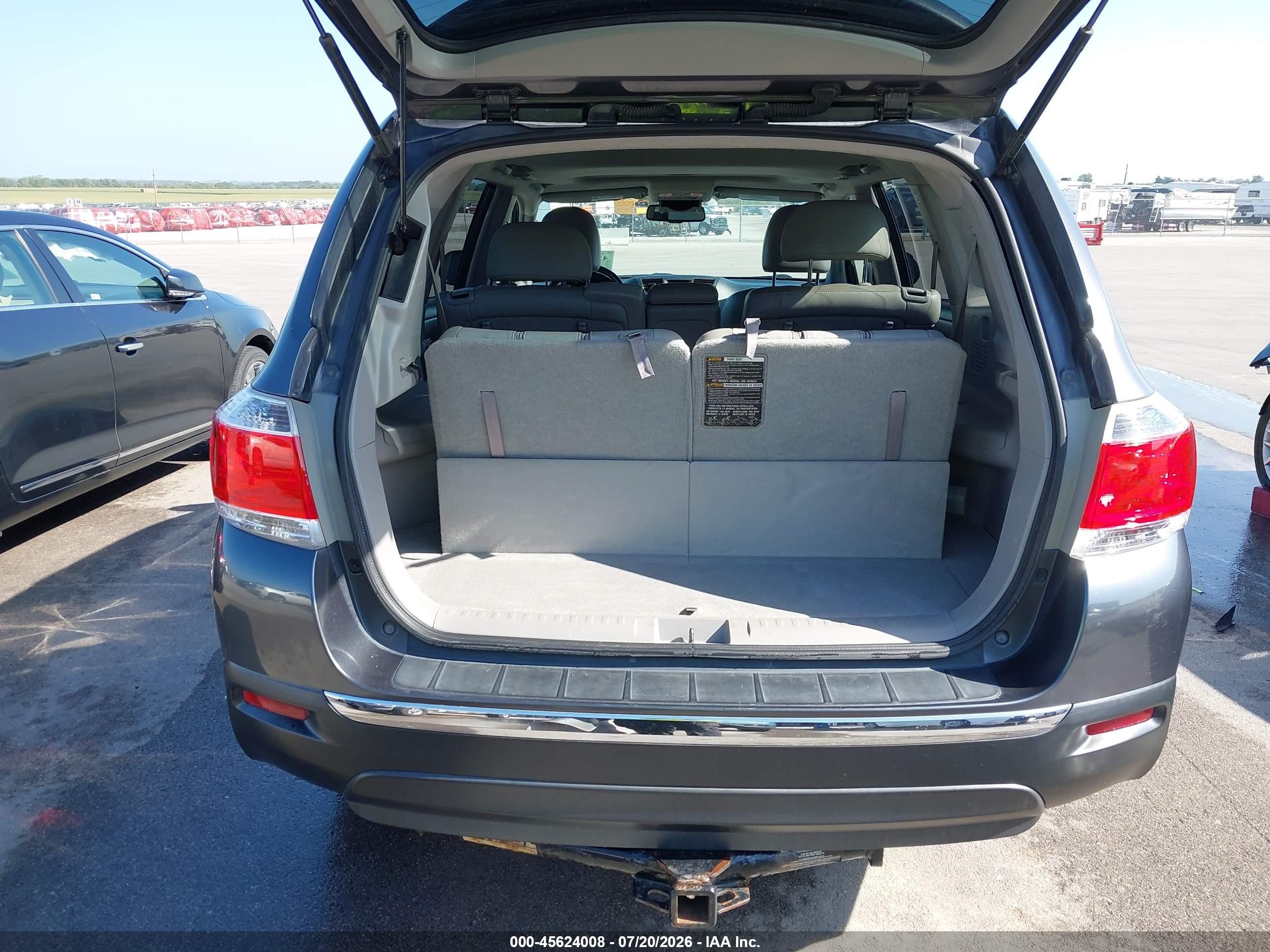 2013 Toyota Highlander Se V6 Gray vin: 5TDBK3EH3DS219654