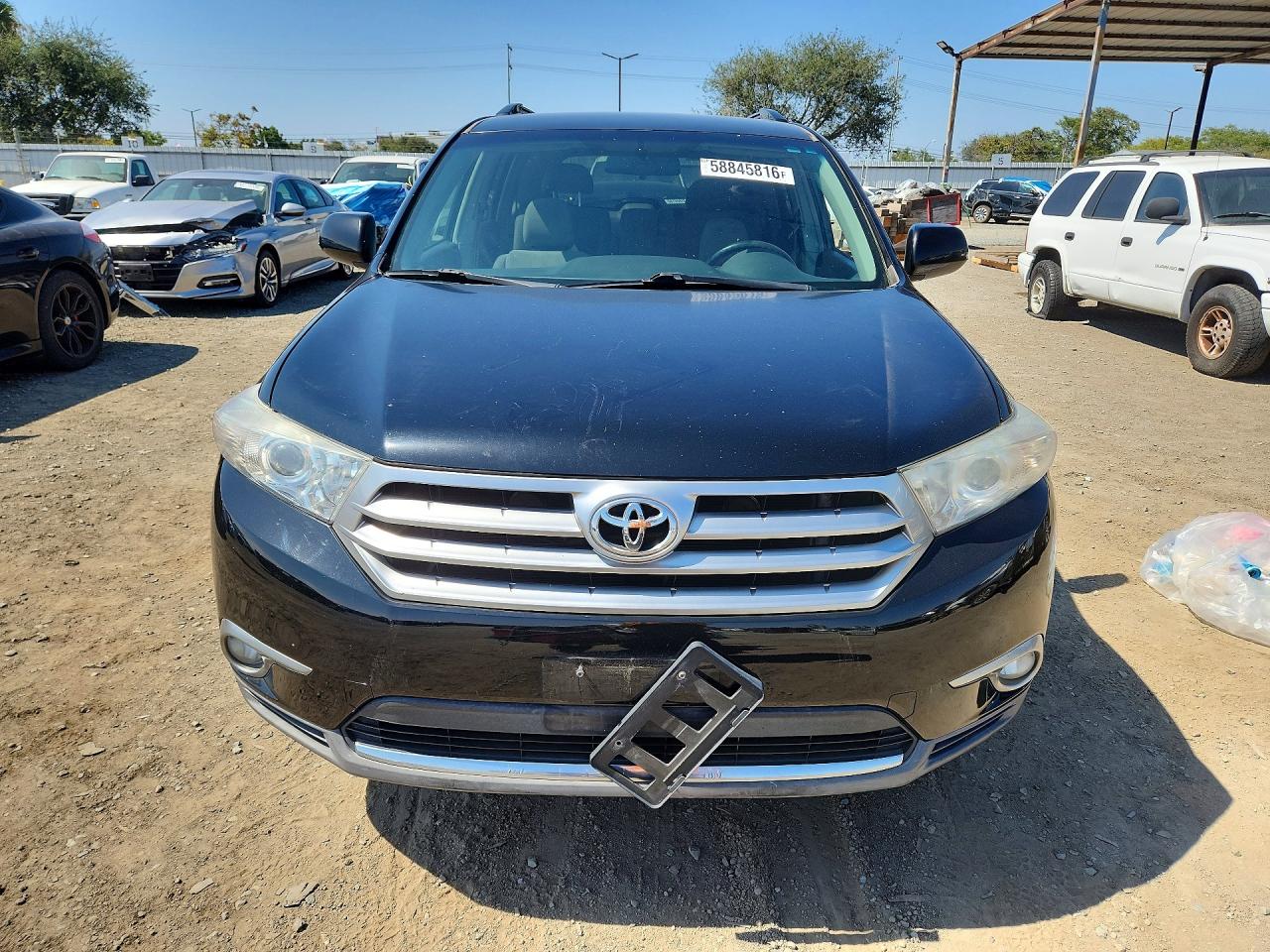 2013 Toyota Highlander Plus Black vin: 5TDBK3EH3DS237474