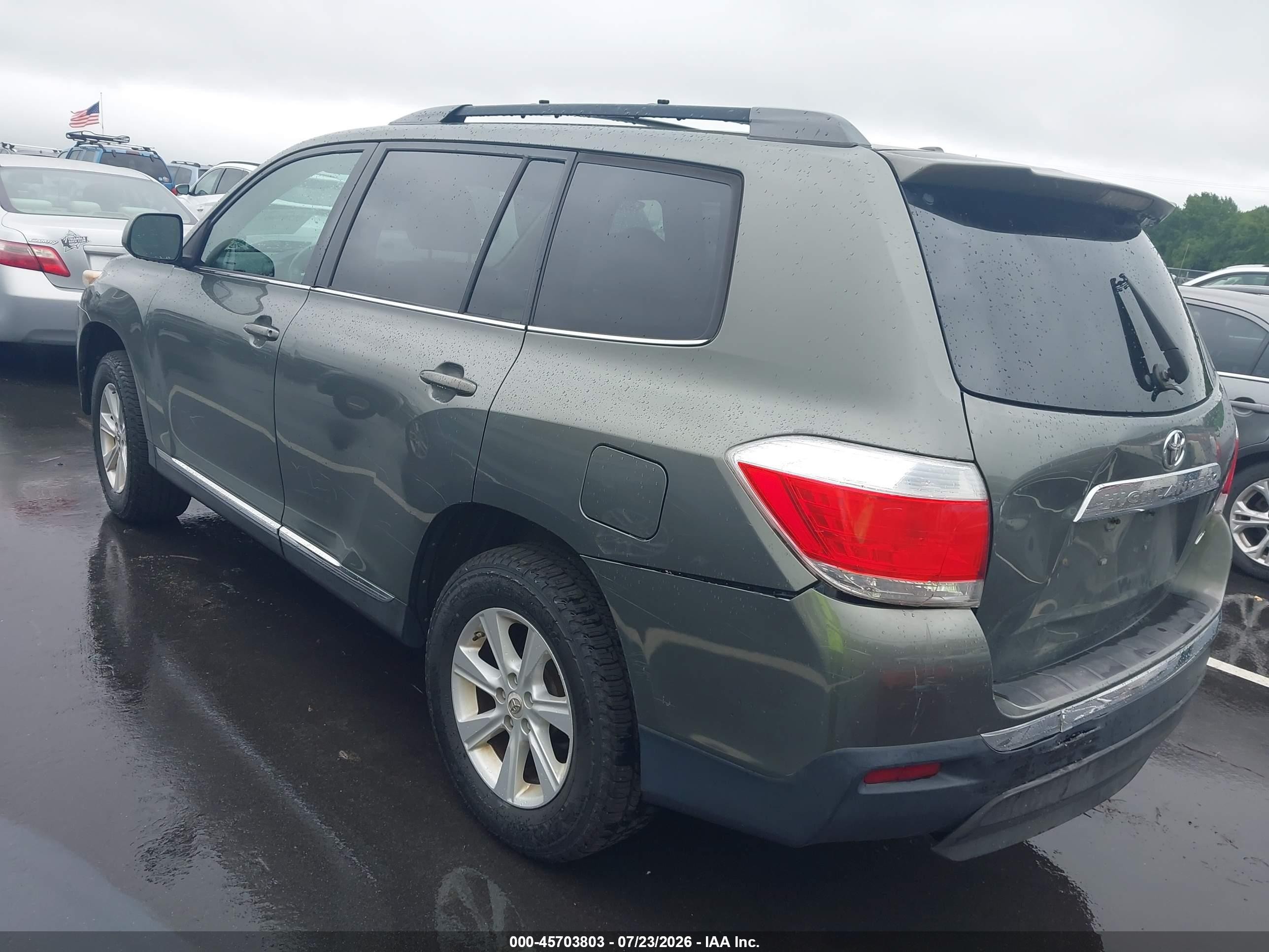 2011 Toyota Highlander Se V6 Gray vin: 5TDBK3EH4BS049723