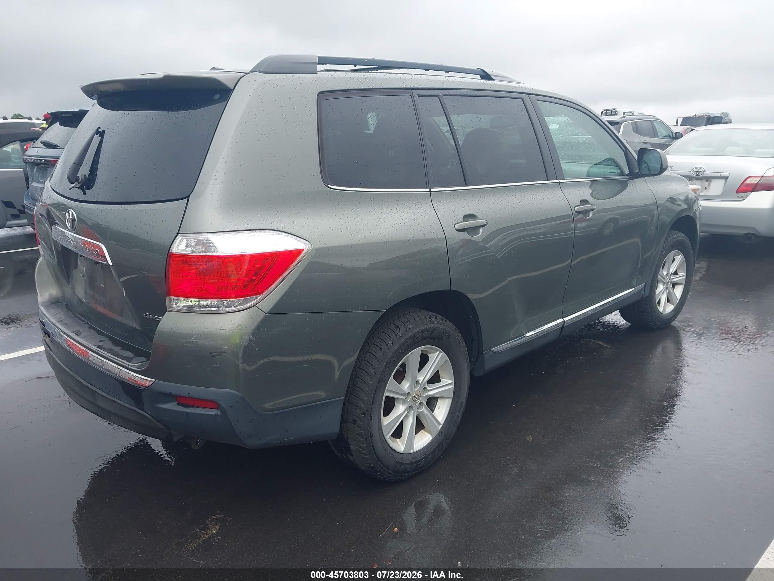 2011 Toyota Highlander Se V6 Gray vin: 5TDBK3EH4BS049723