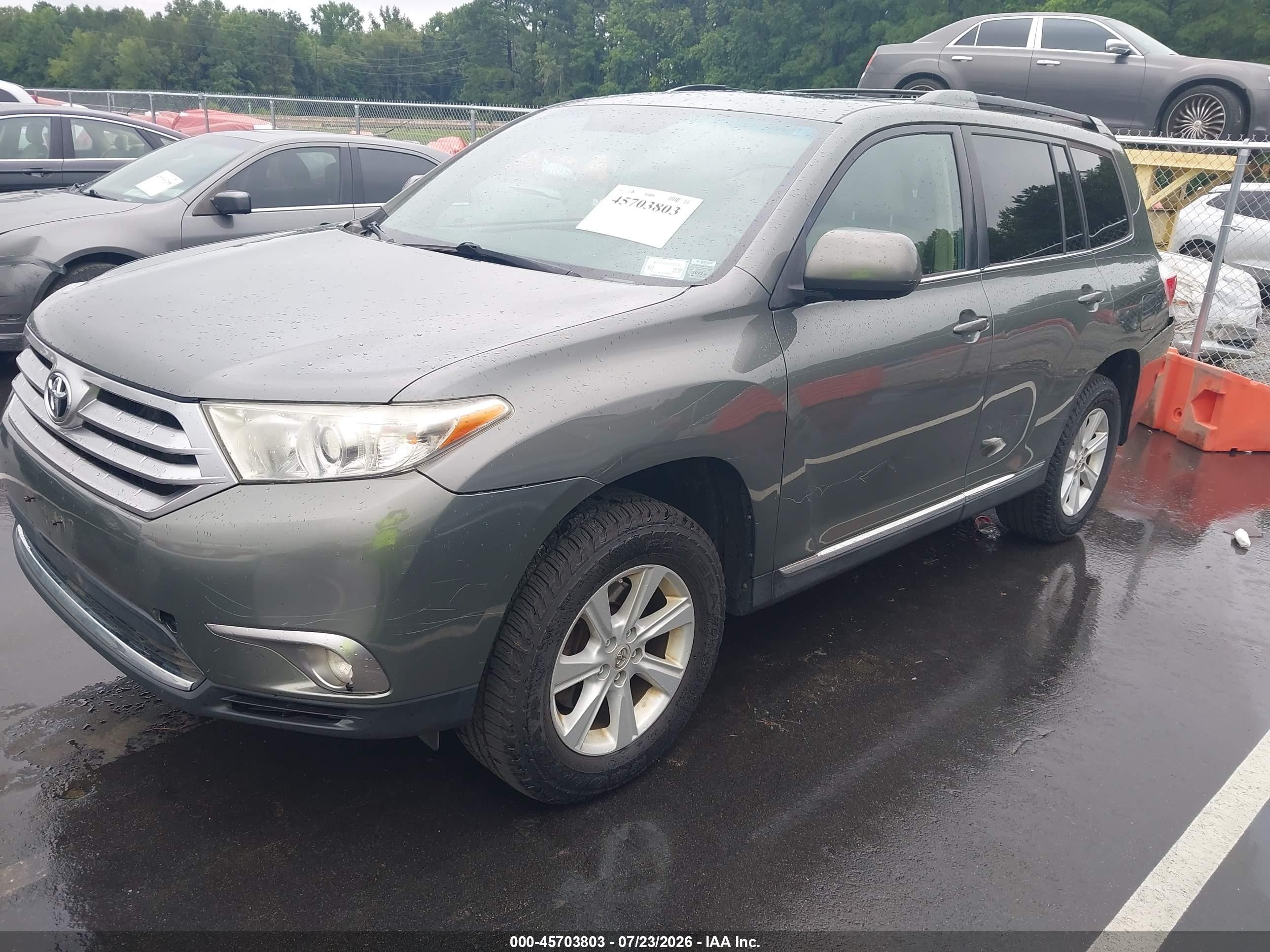 2011 Toyota Highlander Se V6 Gray vin: 5TDBK3EH4BS049723