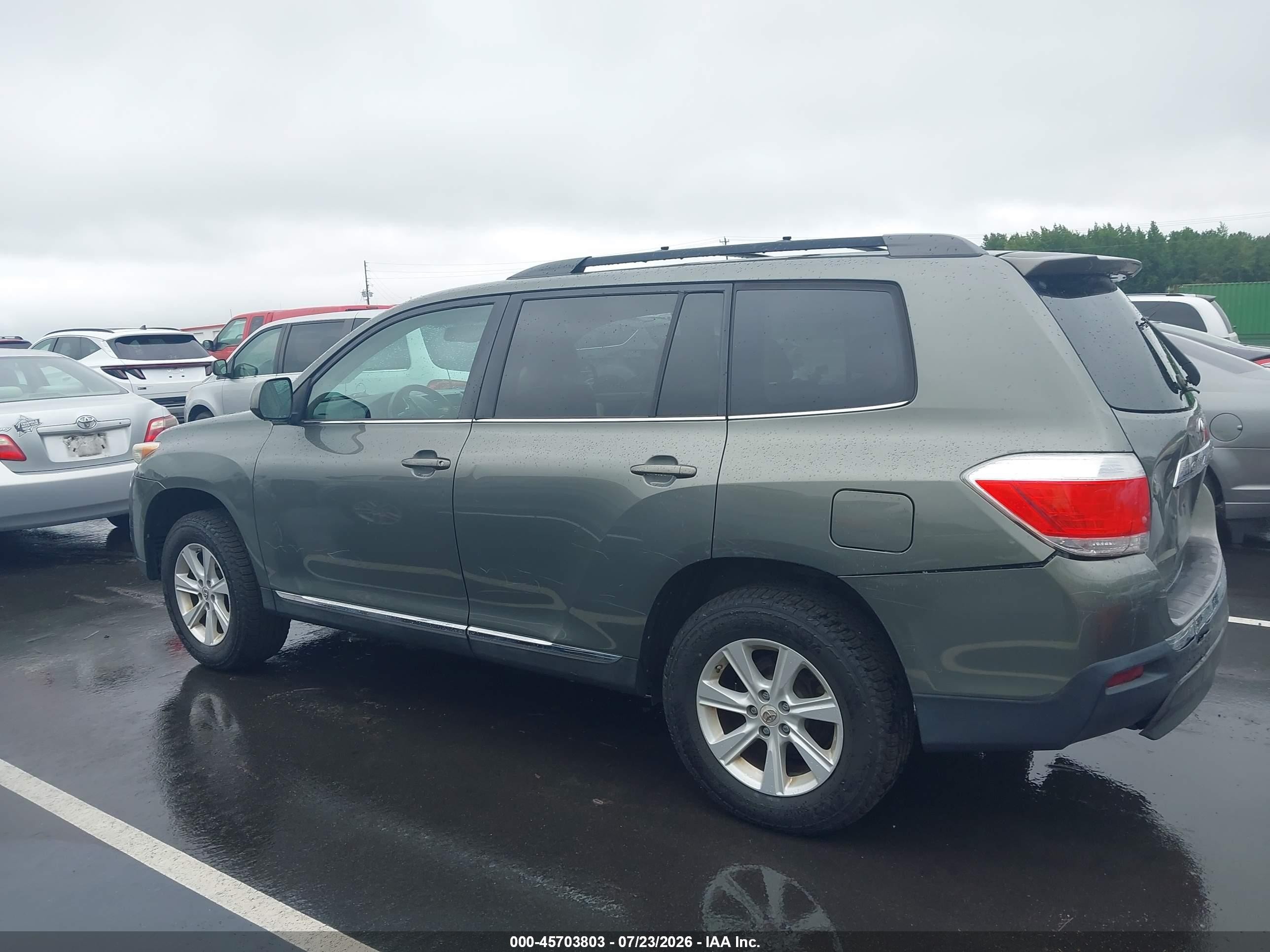 2011 Toyota Highlander Se V6 Gray vin: 5TDBK3EH4BS049723