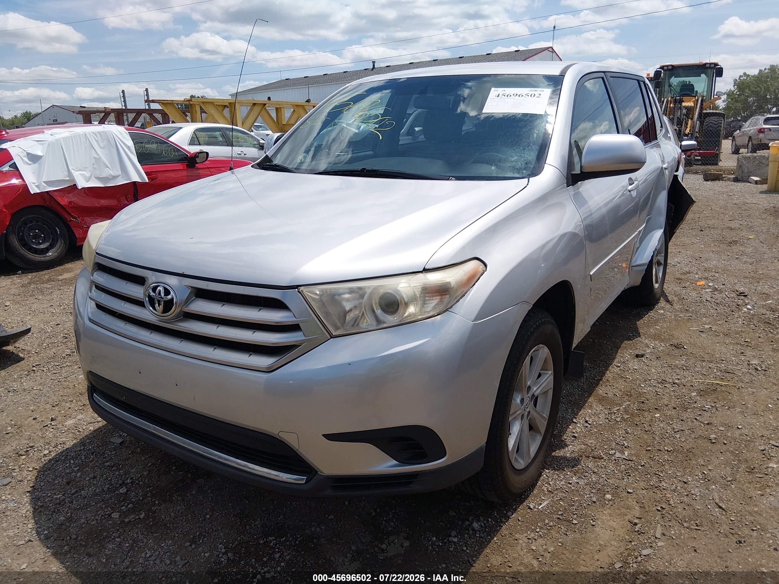 2011 Toyota Highlander Base V6 Silver vin: 5TDBK3EH4BS055697