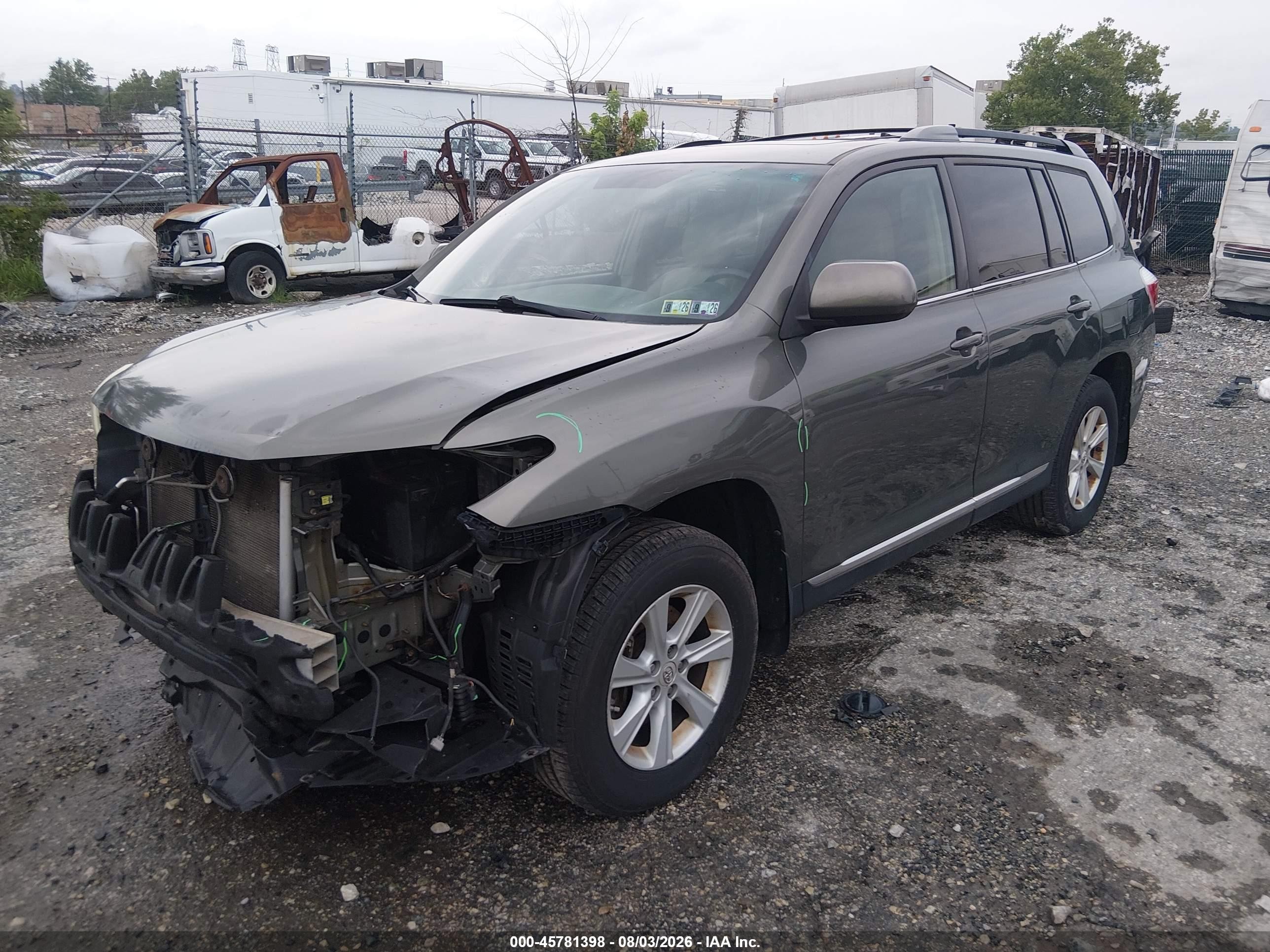 2011 Toyota Highlander Se V6 Gray vin: 5TDBK3EH4BS077280