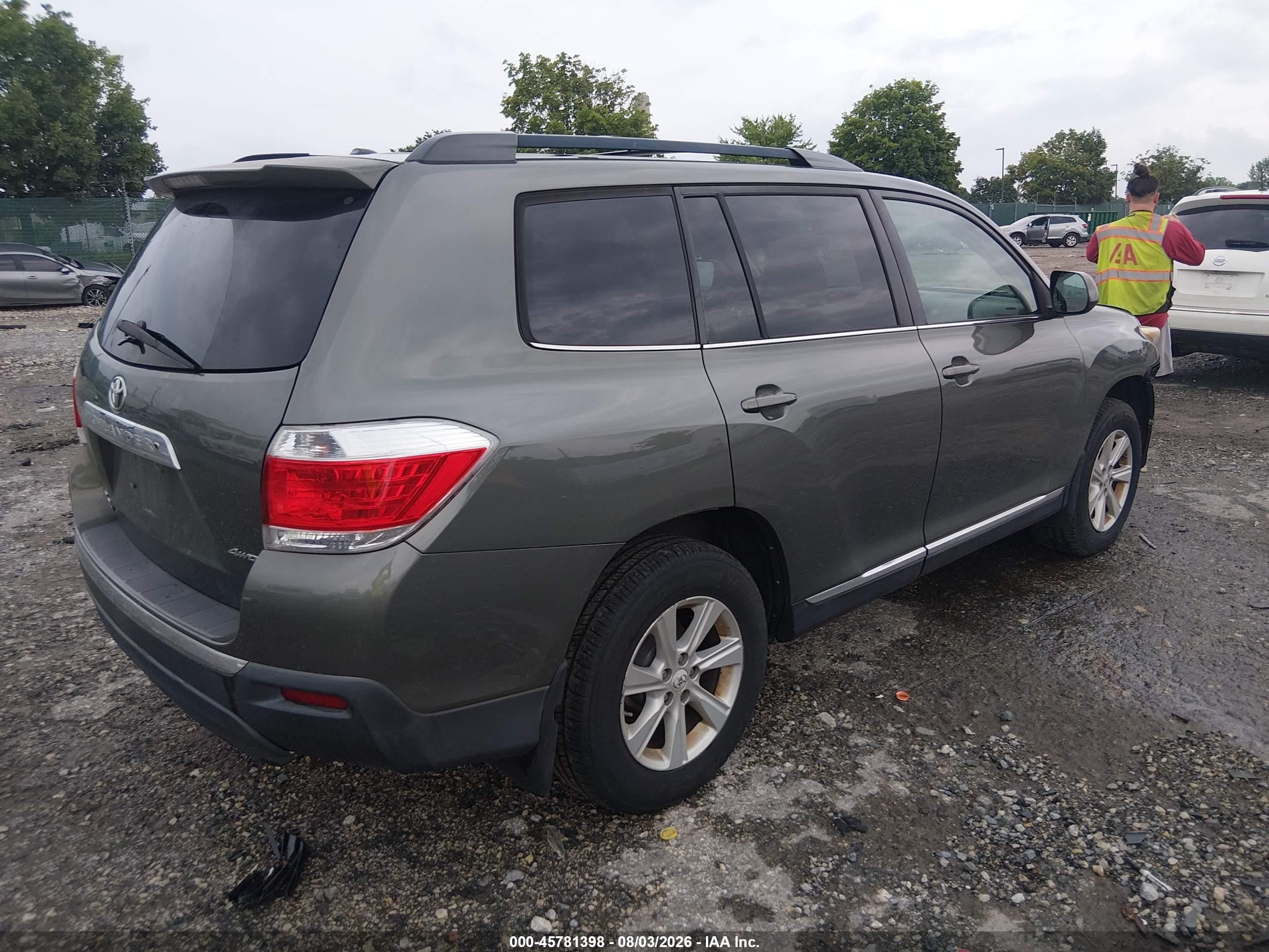 2011 Toyota Highlander Se V6 Gray vin: 5TDBK3EH4BS077280