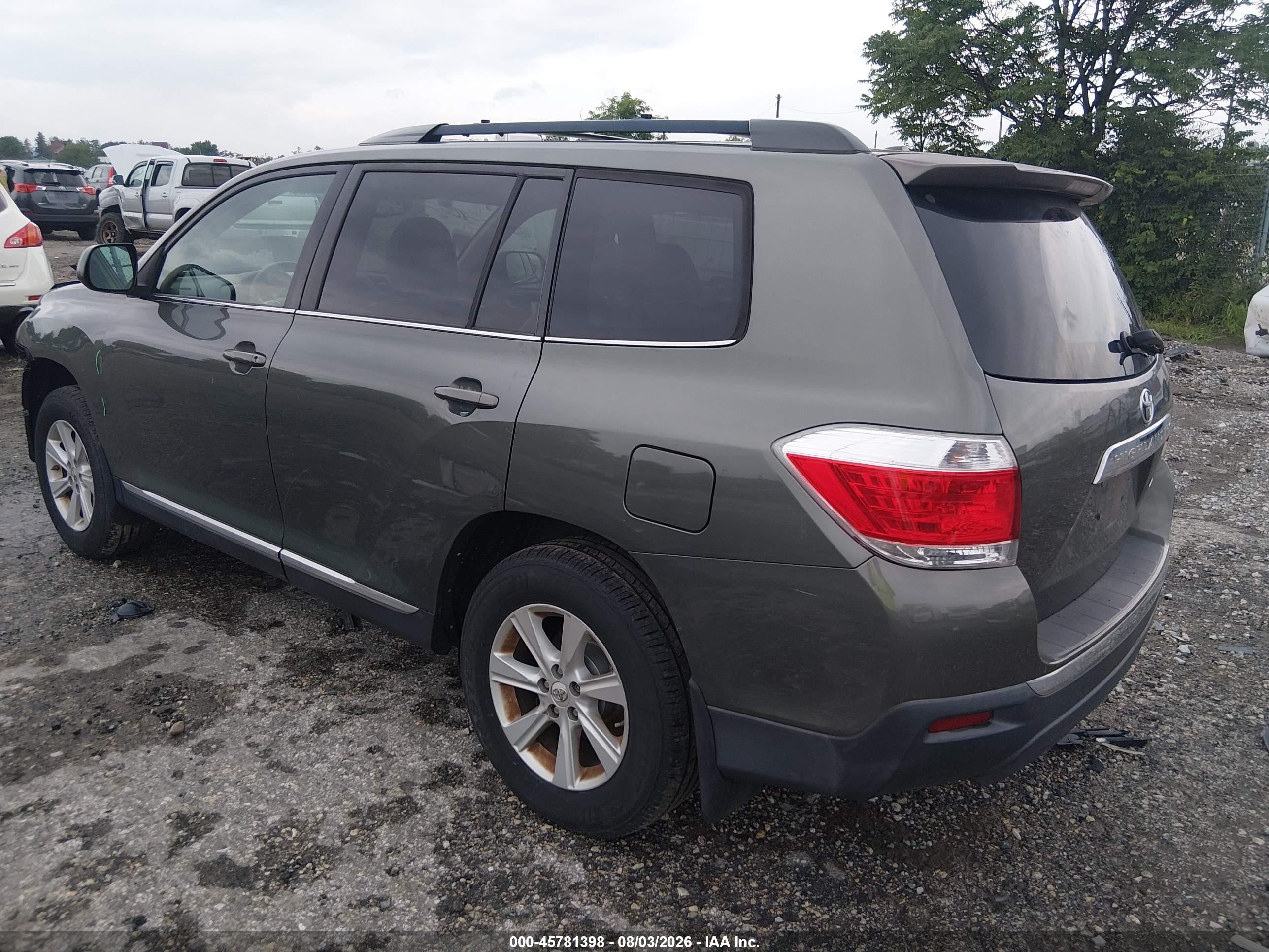 2011 Toyota Highlander Se V6 Gray vin: 5TDBK3EH4BS077280