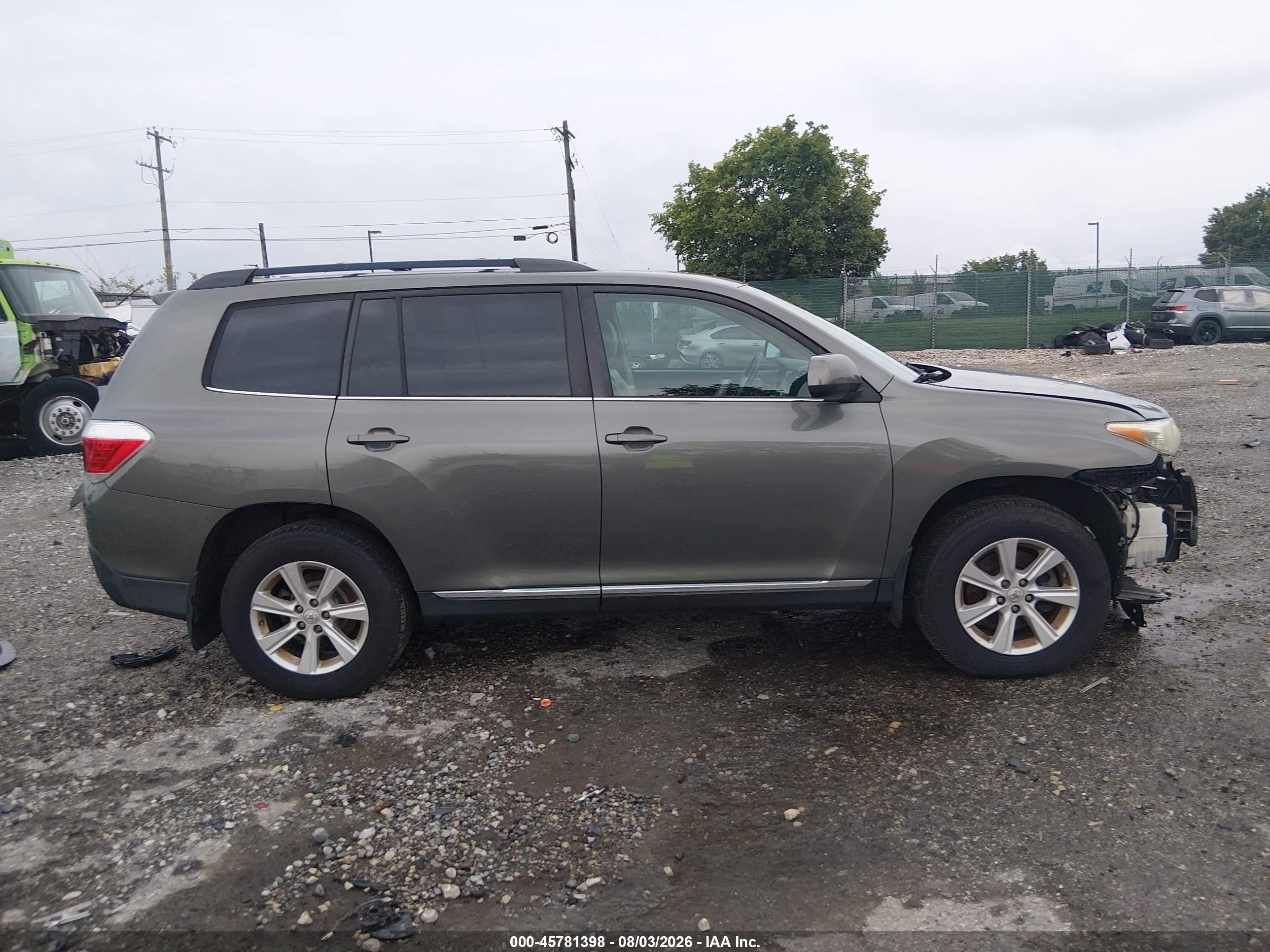 2011 Toyota Highlander Se V6 Gray vin: 5TDBK3EH4BS077280