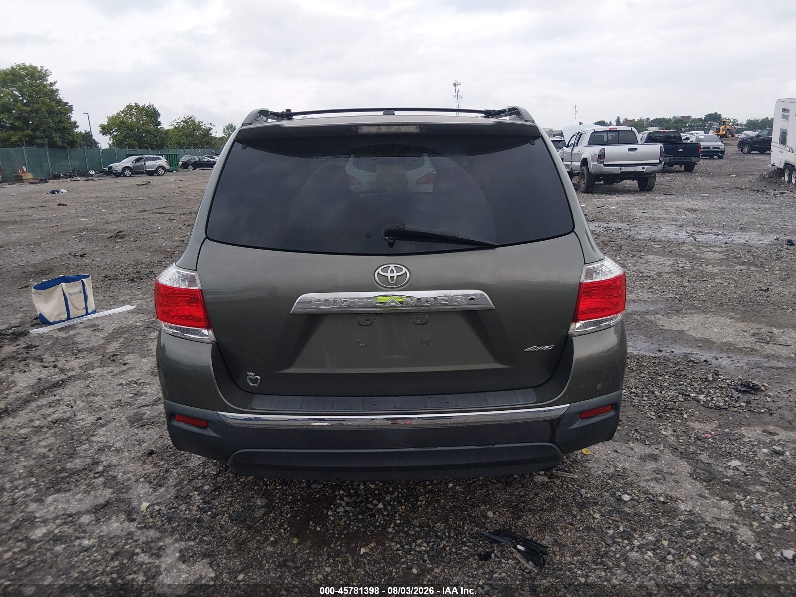 2011 Toyota Highlander Se V6 Gray vin: 5TDBK3EH4BS077280