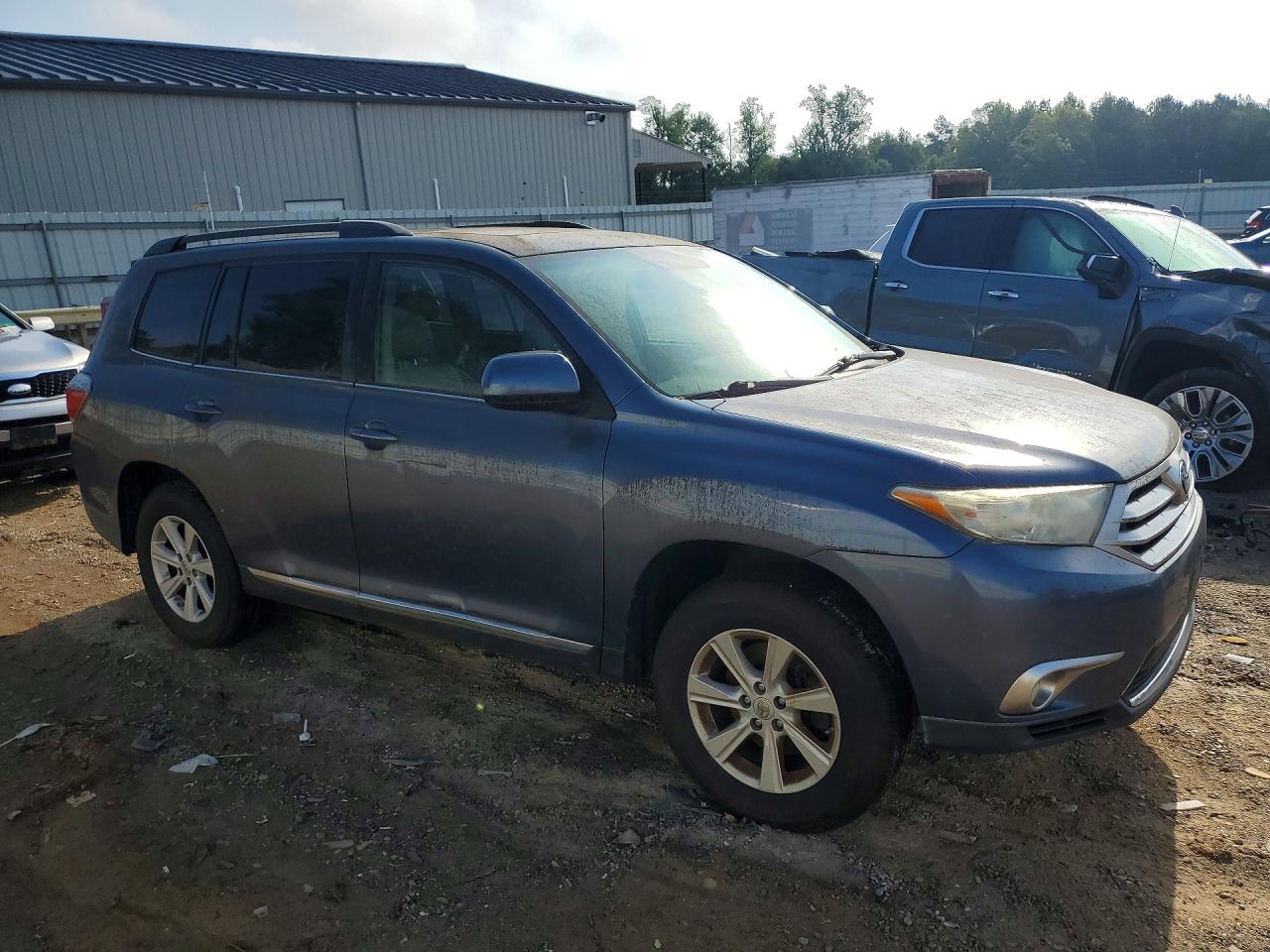 2011 Toyota Highlander Se Blue vin: 5TDBK3EH4BS077523