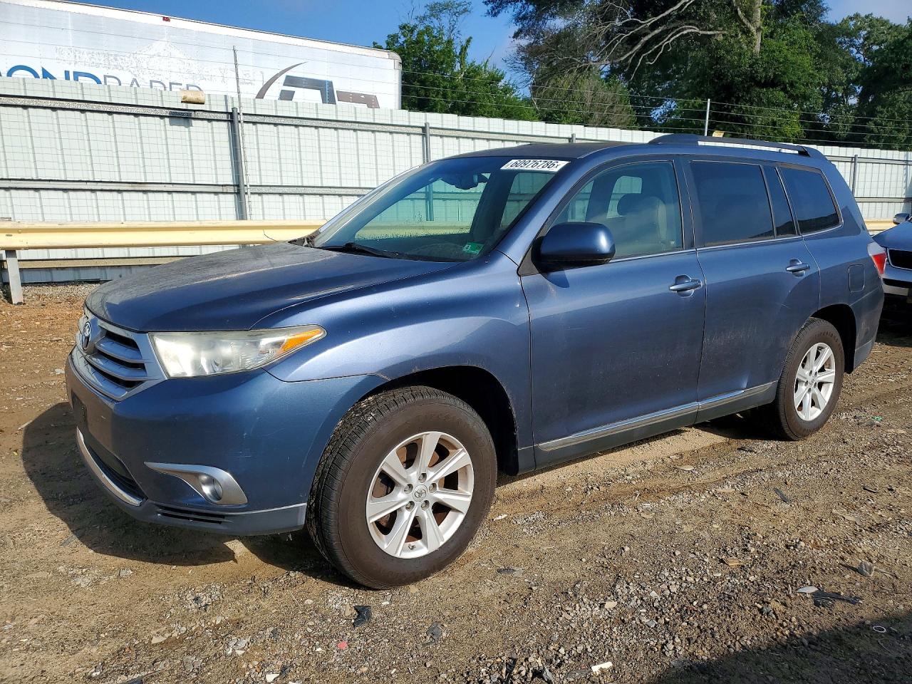 2011 Toyota Highlander Se Blue vin: 5TDBK3EH4BS077523