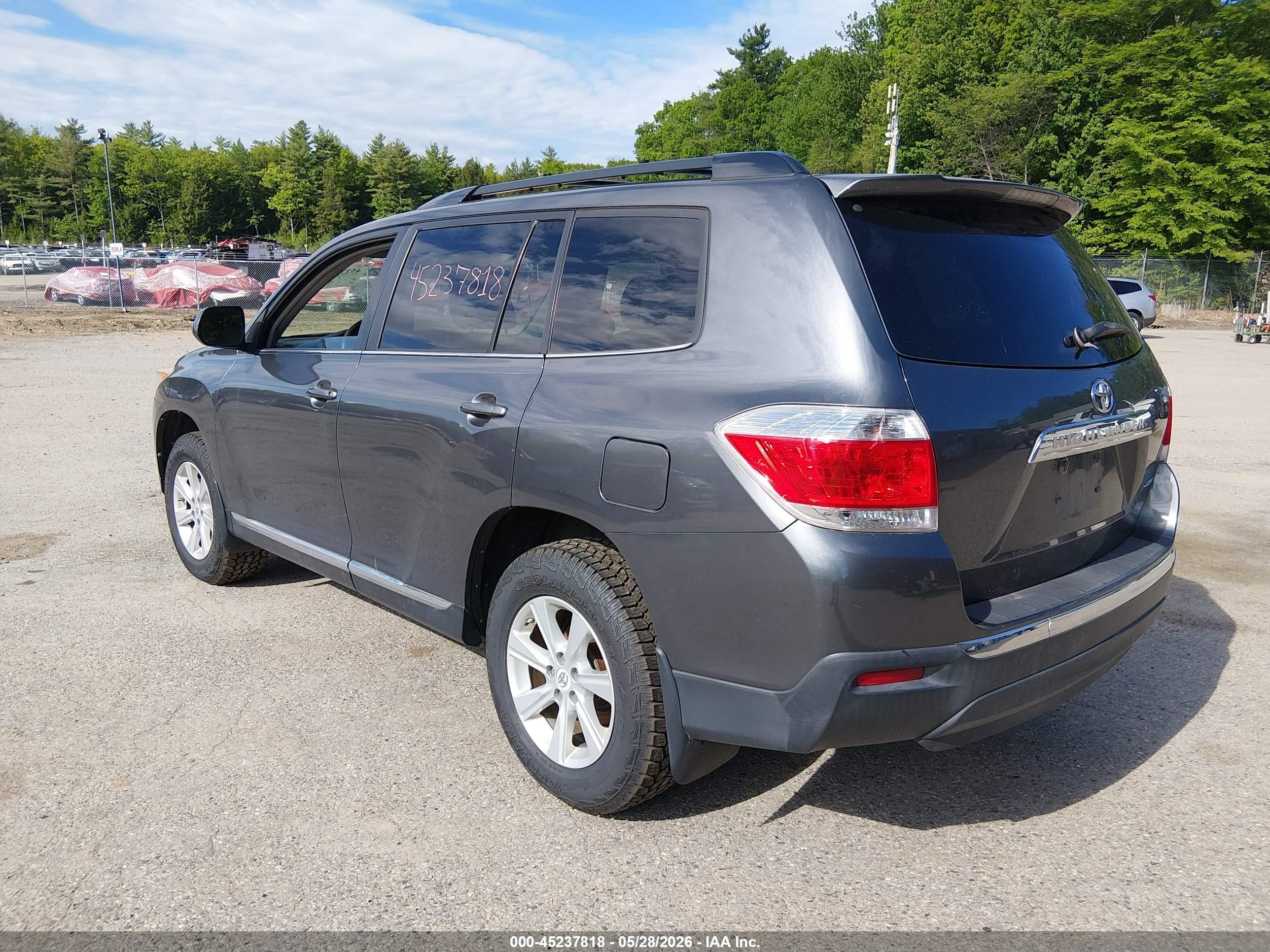 2011 Toyota Highlander Se V6 Gray vin: 5TDBK3EH4BS086318