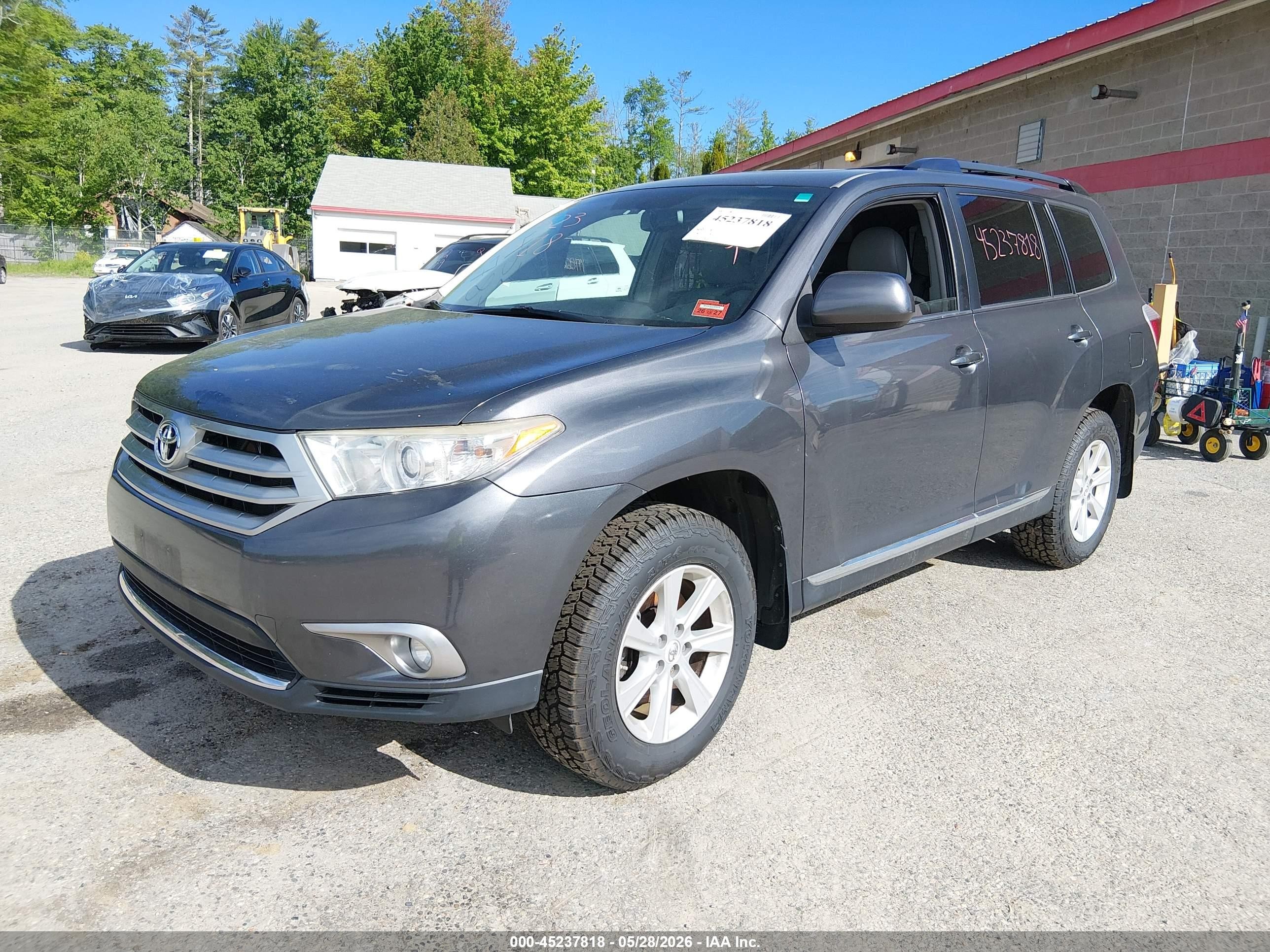 2011 Toyota Highlander Se V6 Gray vin: 5TDBK3EH4BS086318