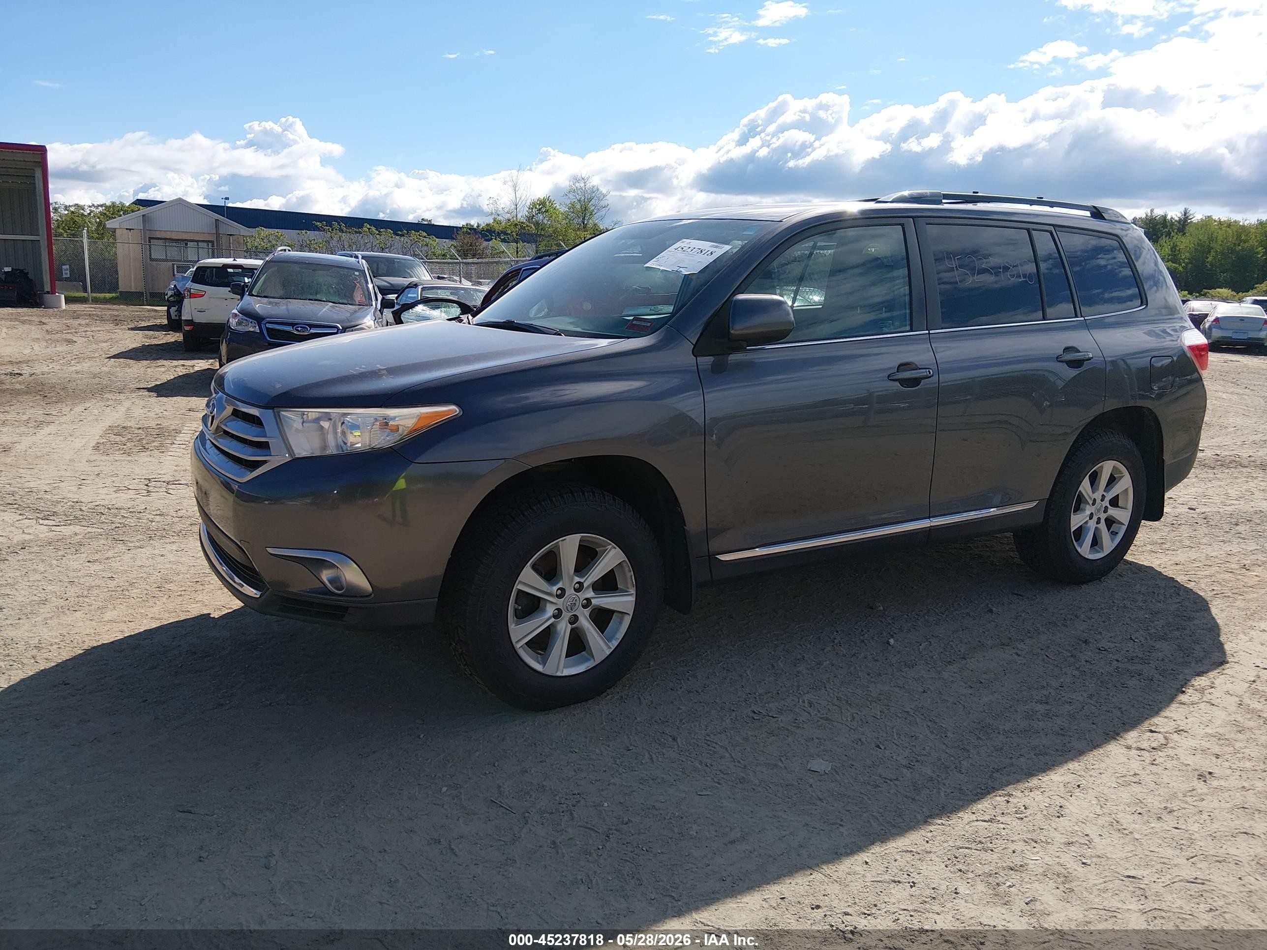 2011 Toyota Highlander Se V6 Gray vin: 5TDBK3EH4BS086318