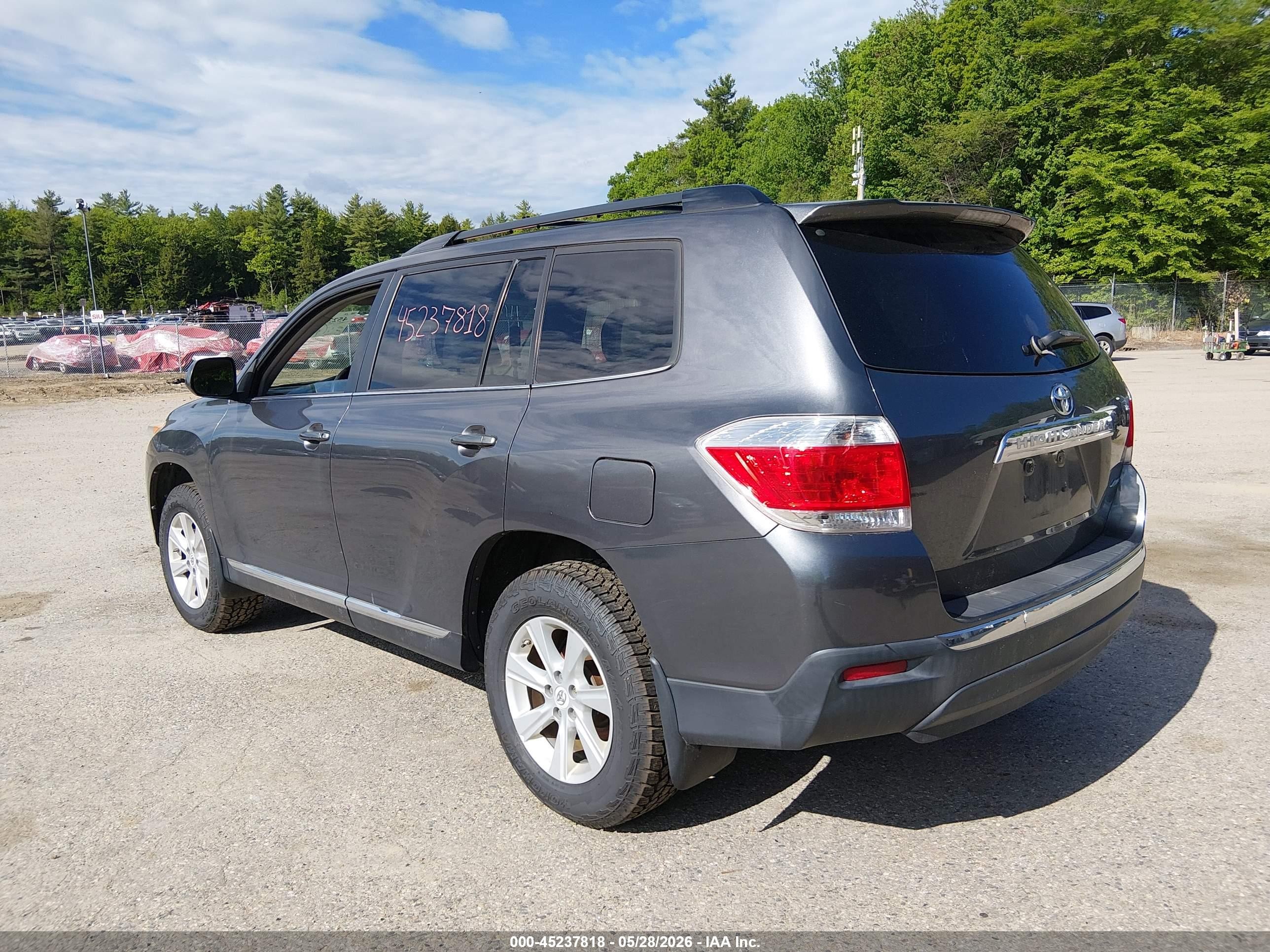 2011 Toyota Highlander Se V6 Gray vin: 5TDBK3EH4BS086318
