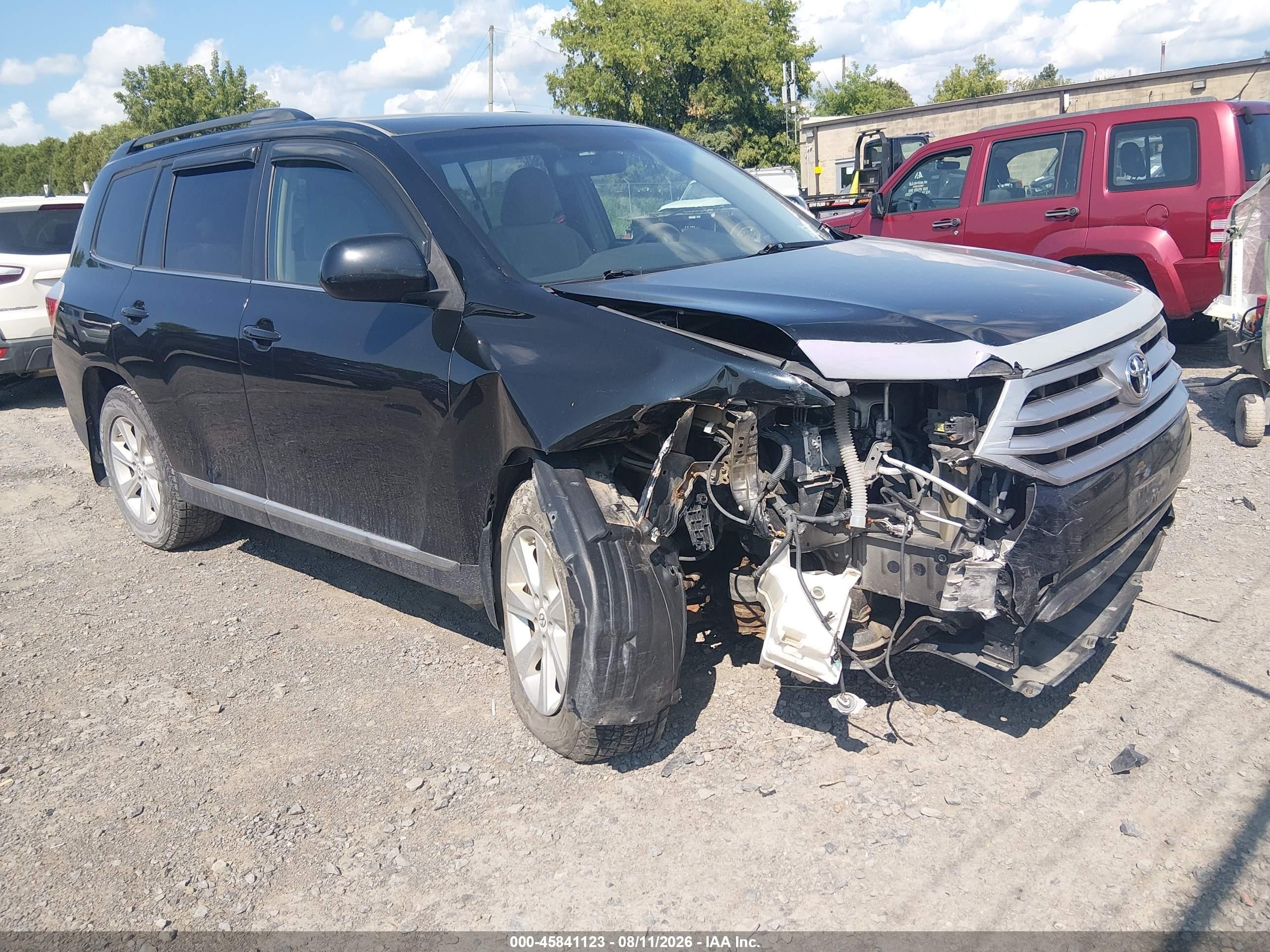 2011 Toyota Highlander Base V6 Black vin: 5TDBK3EH4BS090014