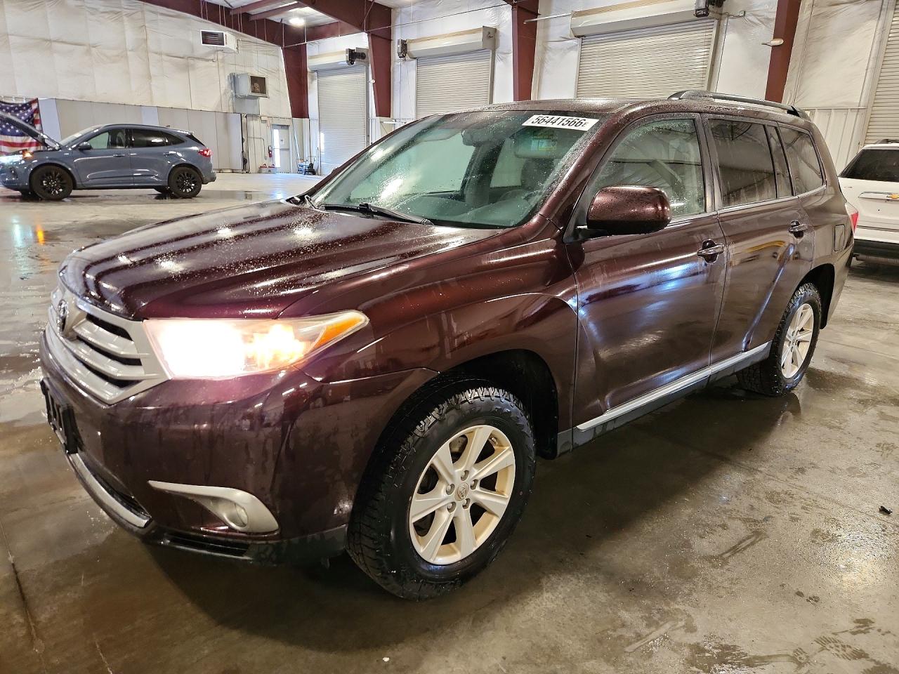 2012 Toyota Highlander Se Burgundy vin: 5TDBK3EH4CS093318