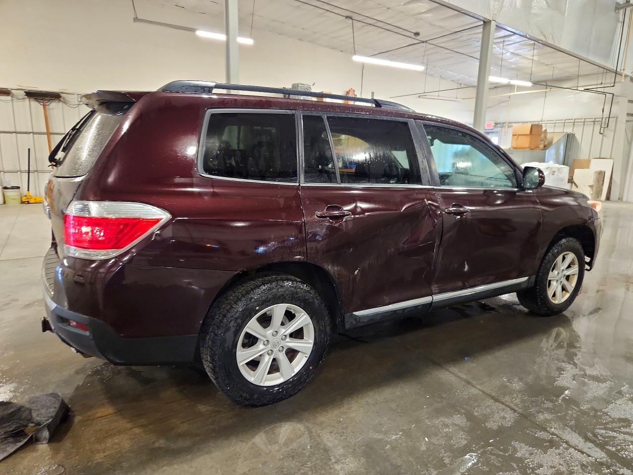 2012 Toyota Highlander Se Burgundy vin: 5TDBK3EH4CS093318