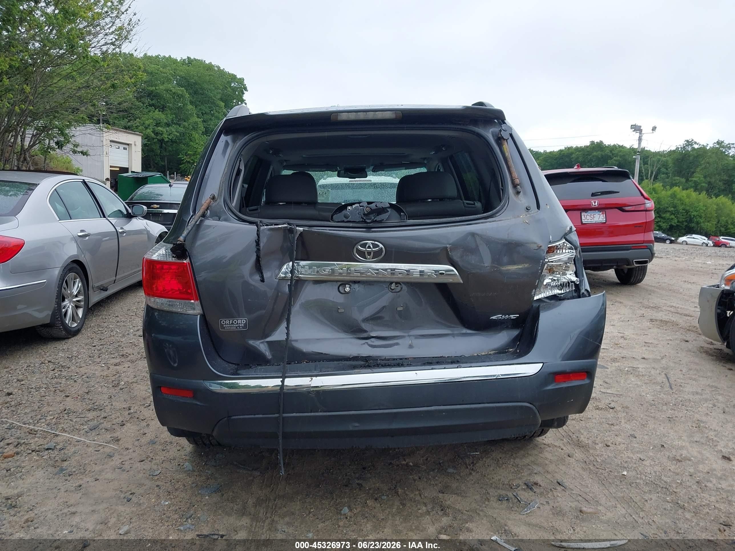 2012 Toyota Highlander Se V6 Gray vin: 5TDBK3EH4CS099782