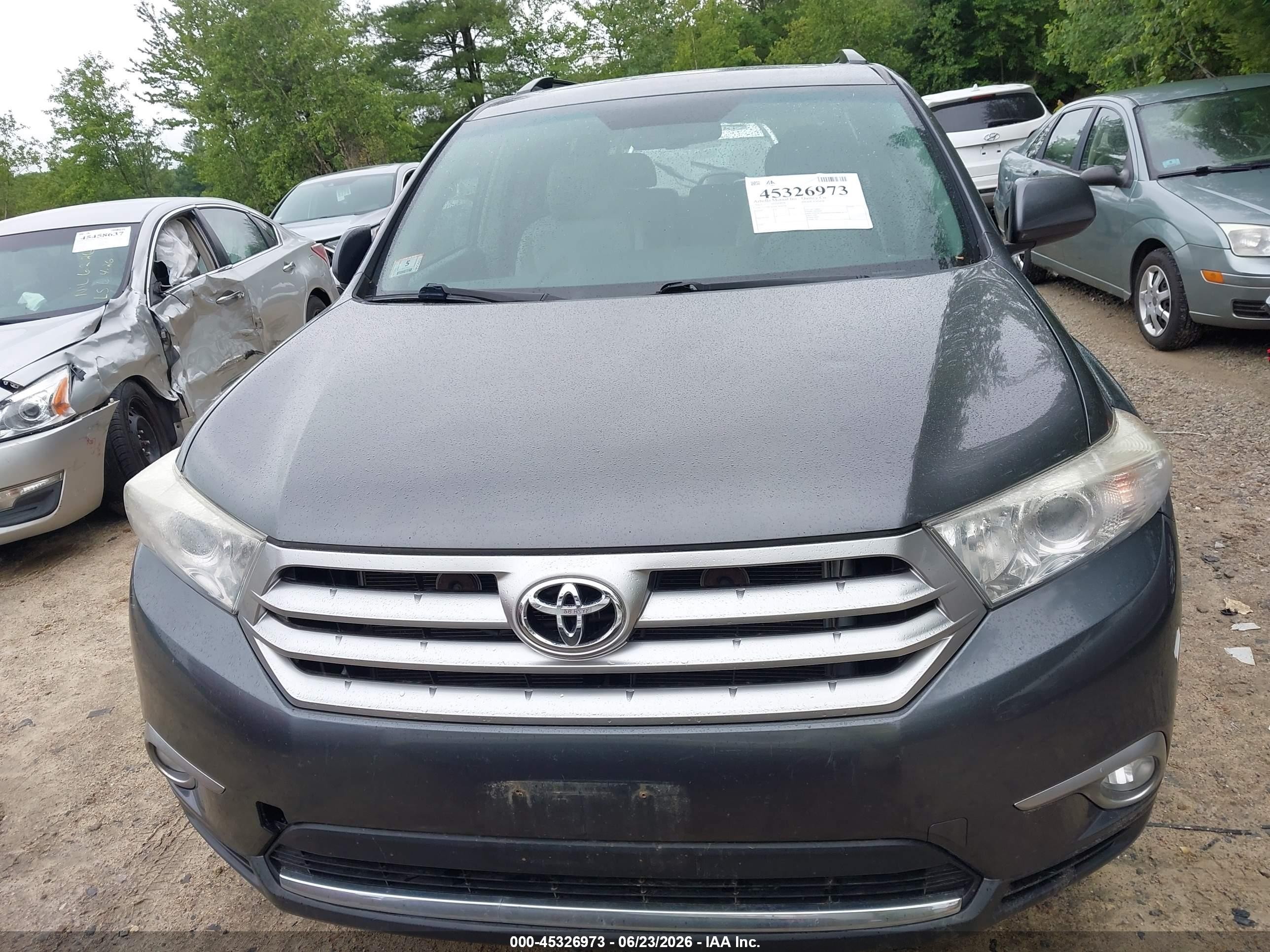 2012 Toyota Highlander Se V6 Gray vin: 5TDBK3EH4CS099782