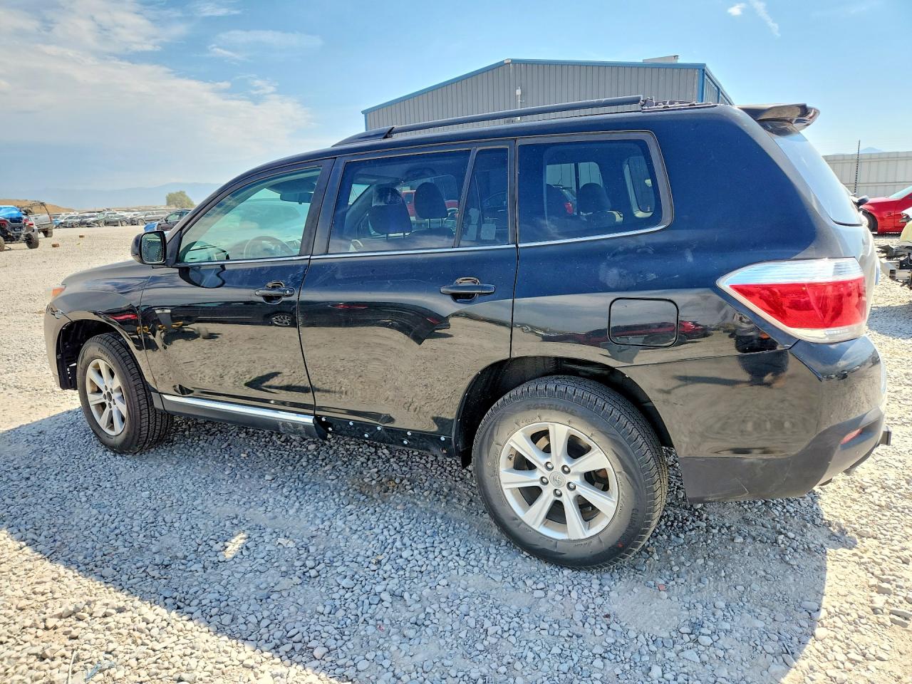 2012 Toyota Highlander Base Black vin: 5TDBK3EH4CS112076