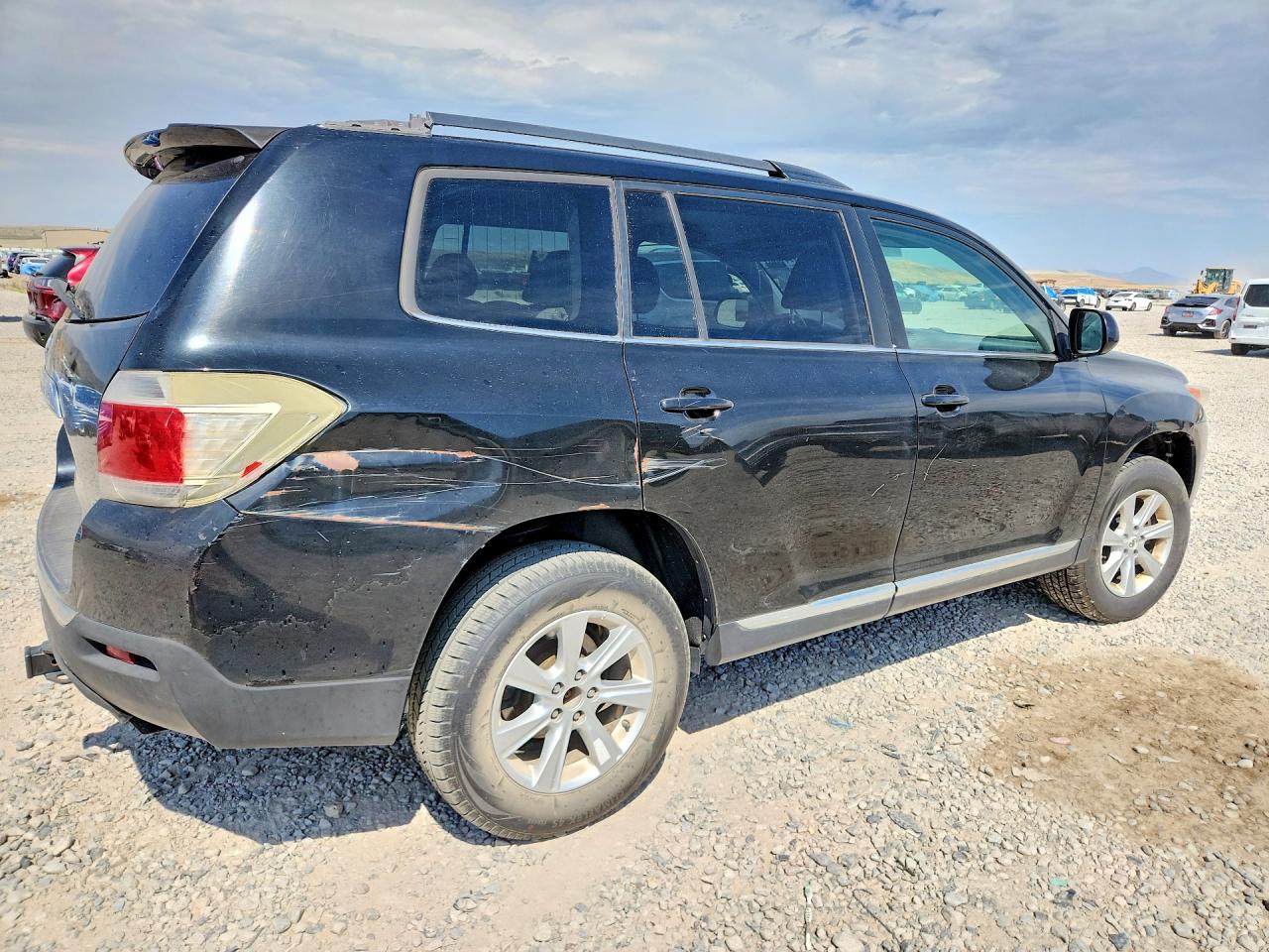 2012 Toyota Highlander Base Black vin: 5TDBK3EH4CS112076