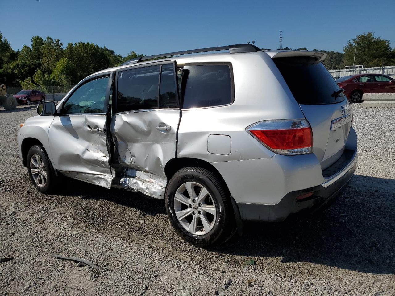 2012 Toyota Highlander Se Silver vin: 5TDBK3EH4CS127452