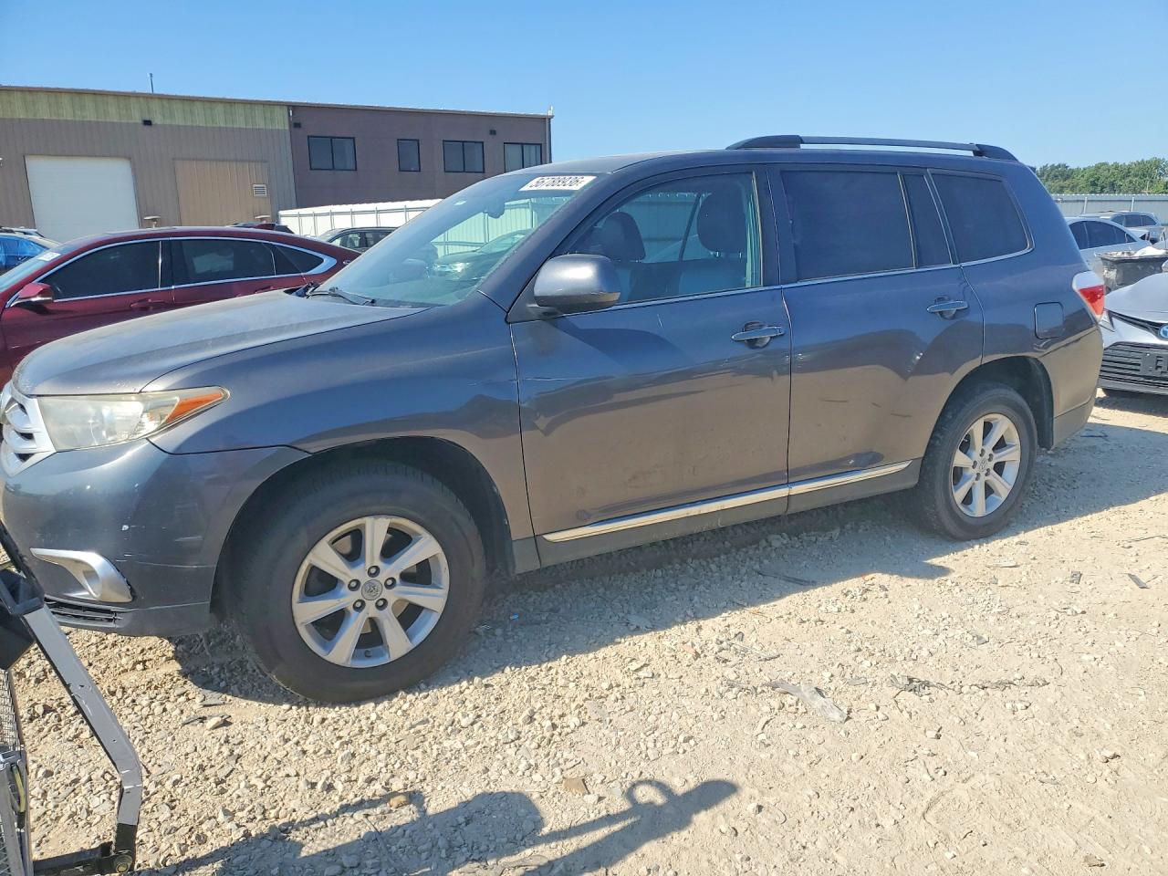 2012 Toyota Highlander Se Gray vin: 5TDBK3EH4CS133705