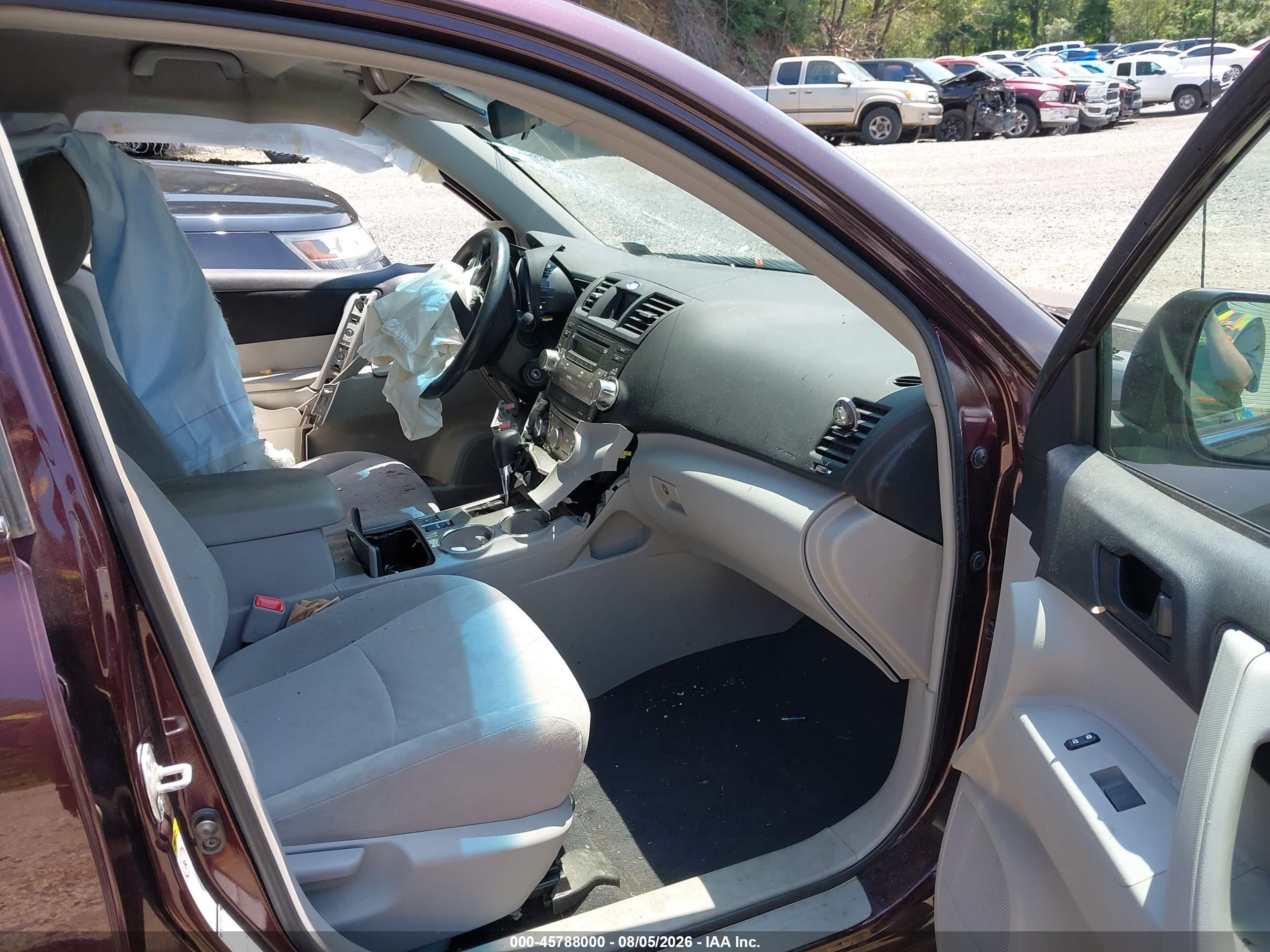 2012 Toyota Highlander Base V6 Maroon vin: 5TDBK3EH4CS154845