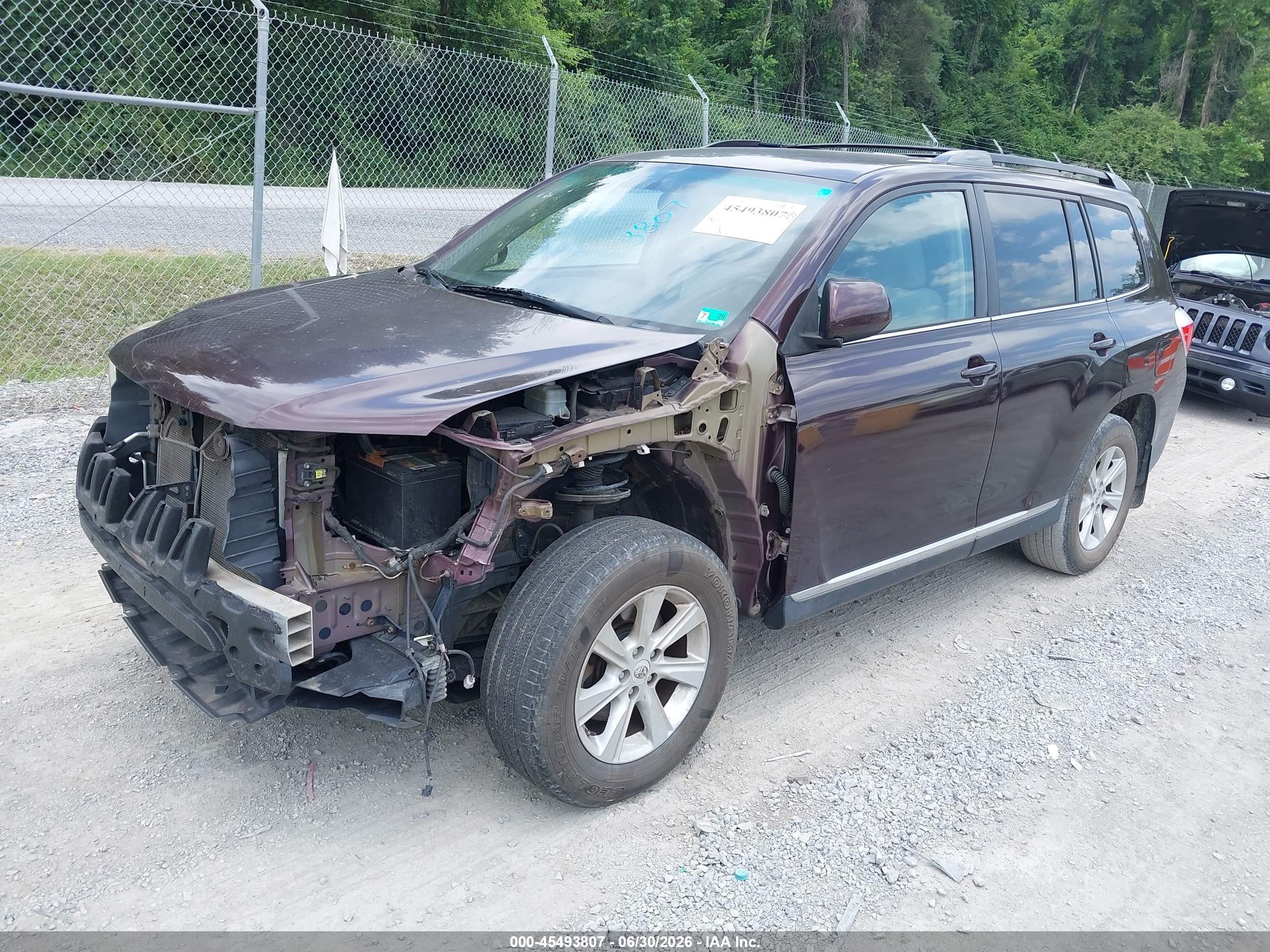 2012 Toyota Highlander Base V6 Brown vin: 5TDBK3EH4CS160855