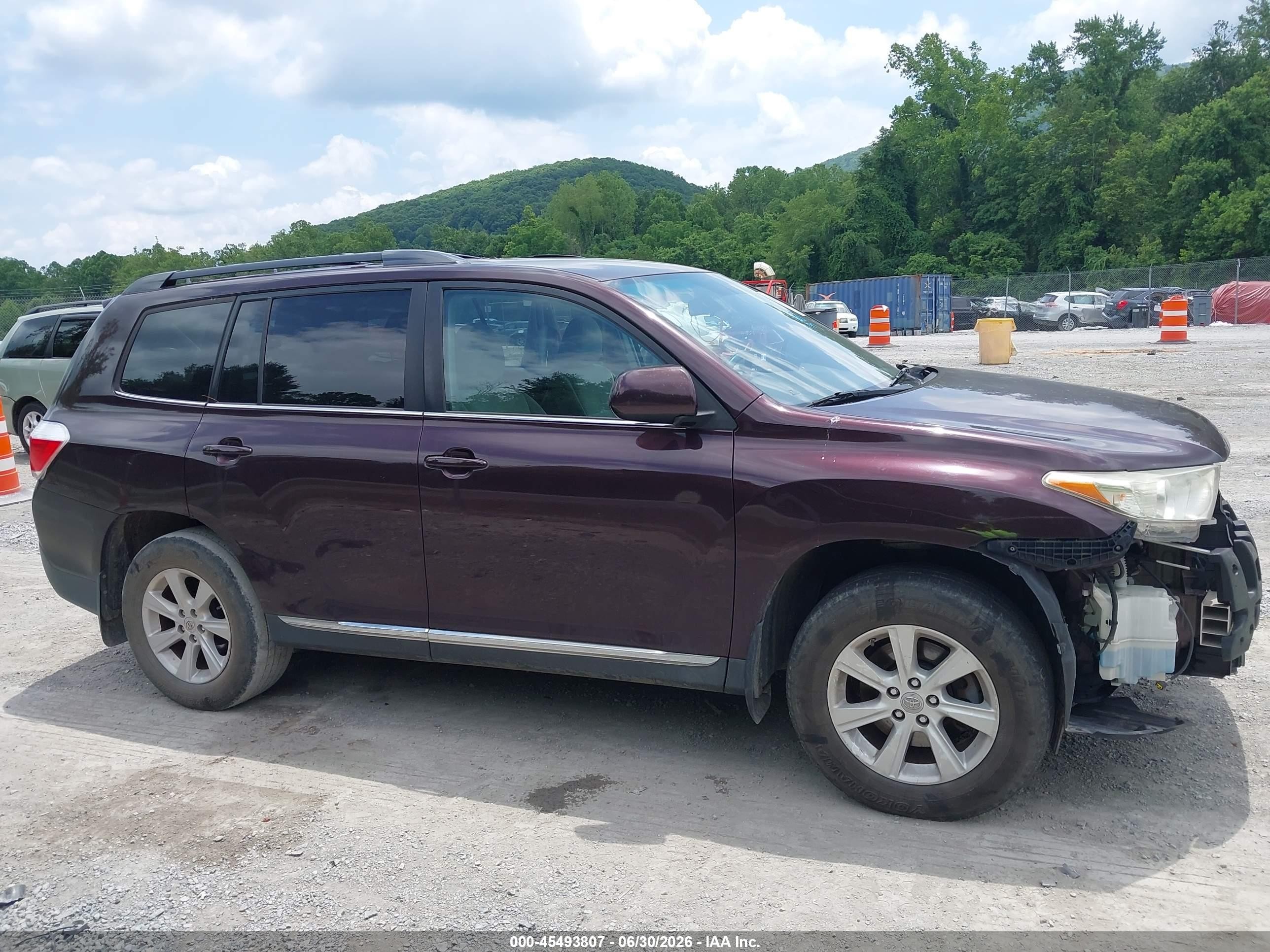 2012 Toyota Highlander Base V6 Brown vin: 5TDBK3EH4CS160855