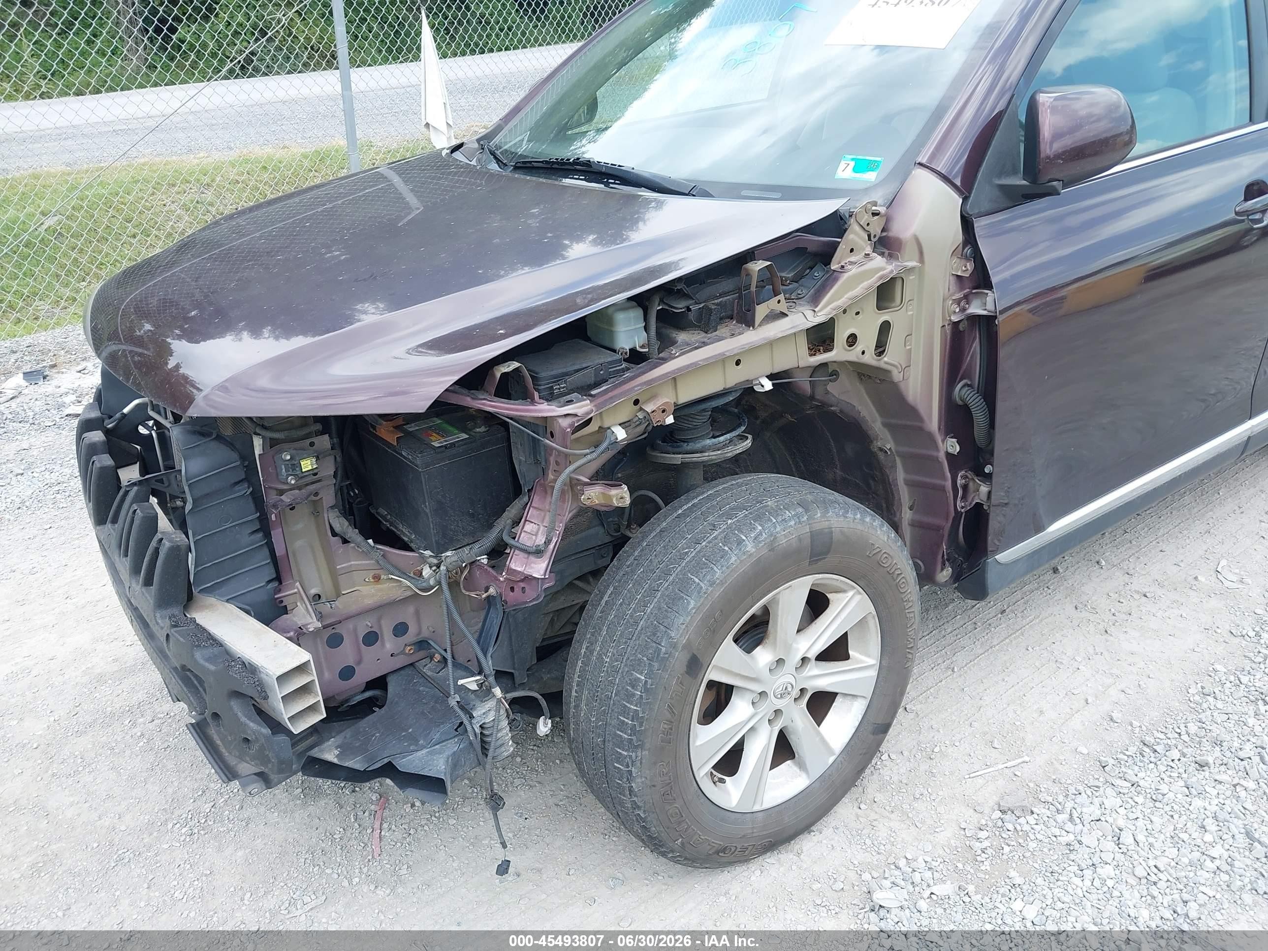 2012 Toyota Highlander Base V6 Brown vin: 5TDBK3EH4CS160855