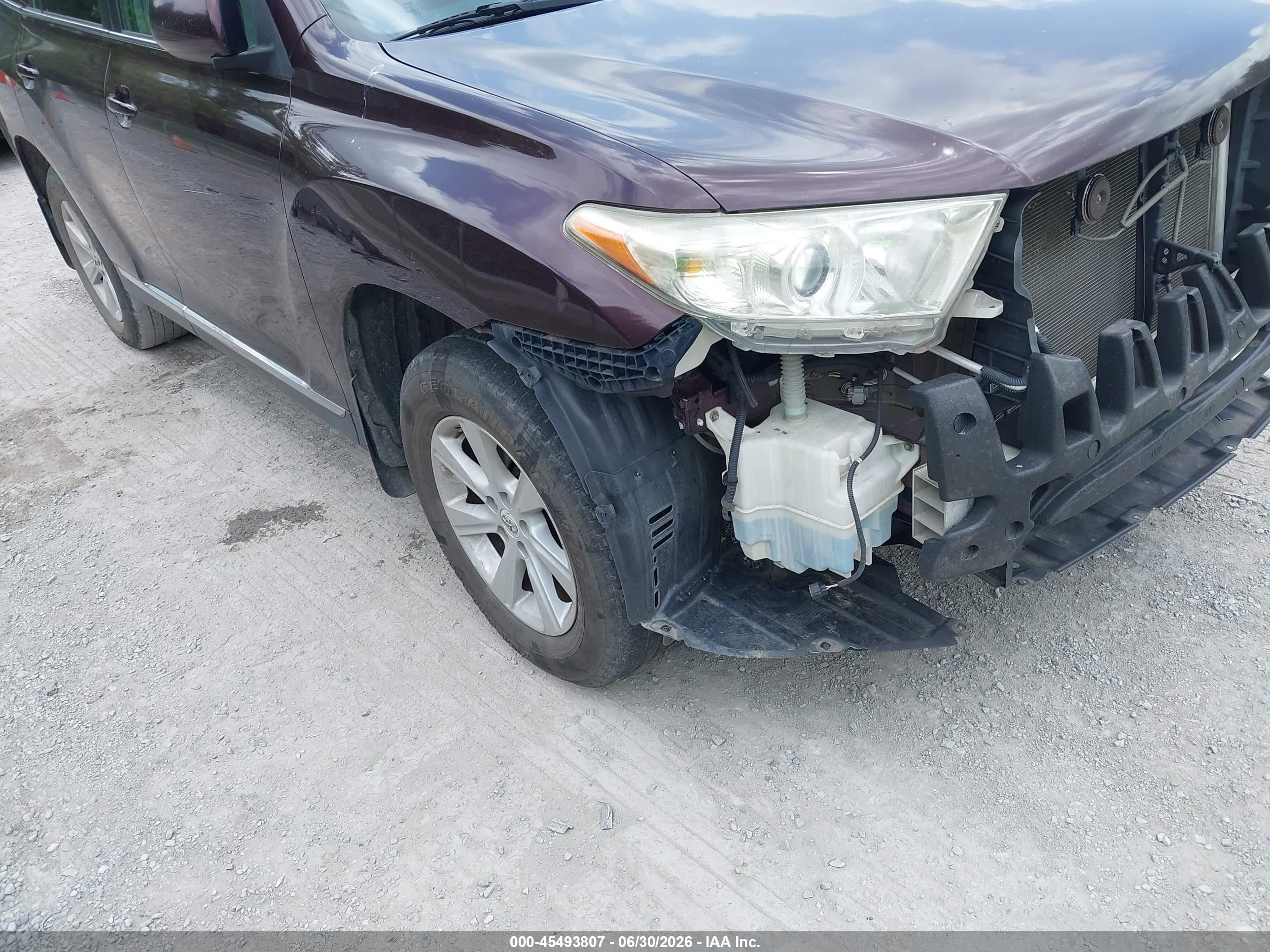 2012 Toyota Highlander Base V6 Brown vin: 5TDBK3EH4CS160855