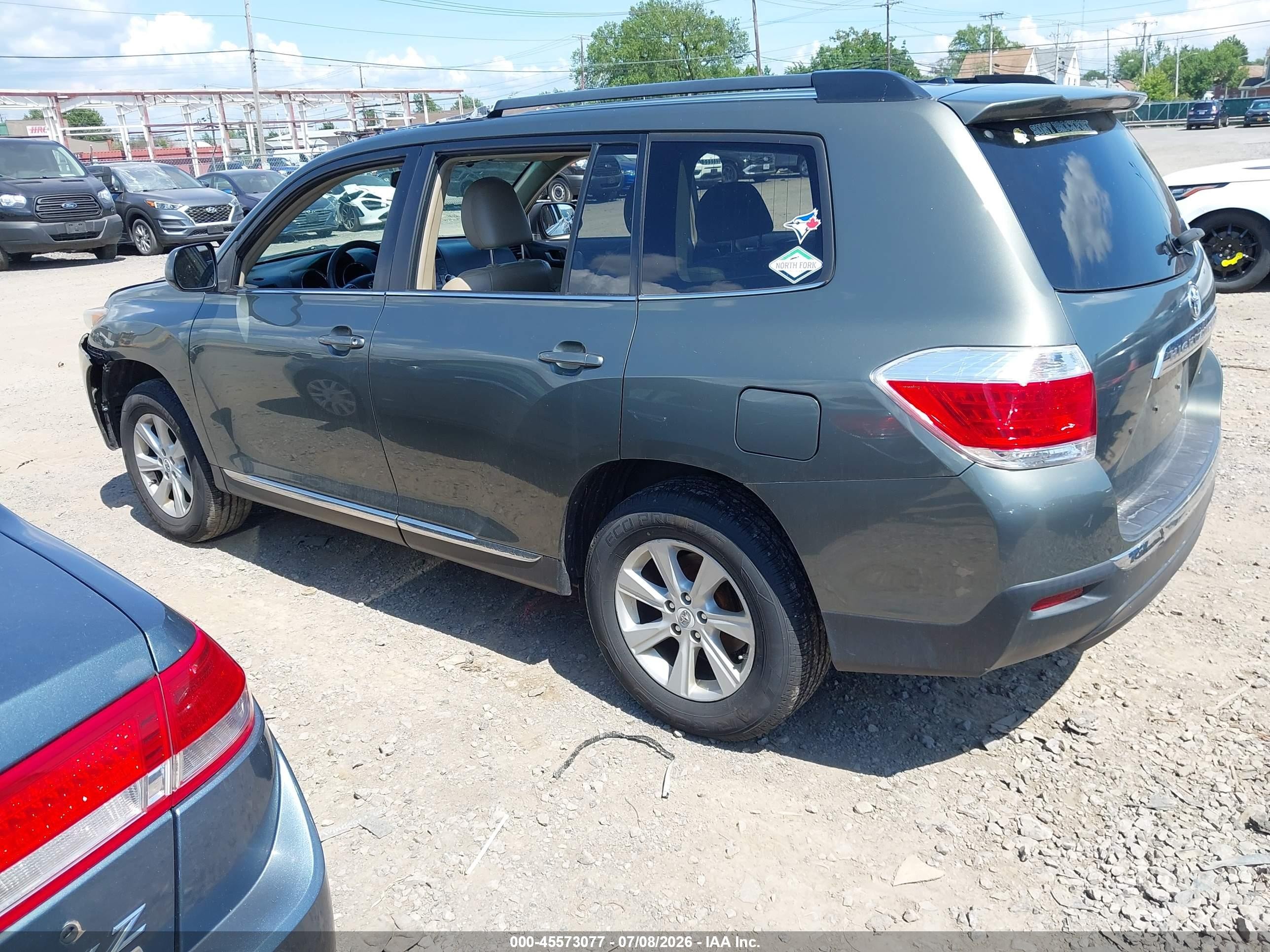 2012 Toyota Highlander Se V6 Gray vin: 5TDBK3EH4CS165487