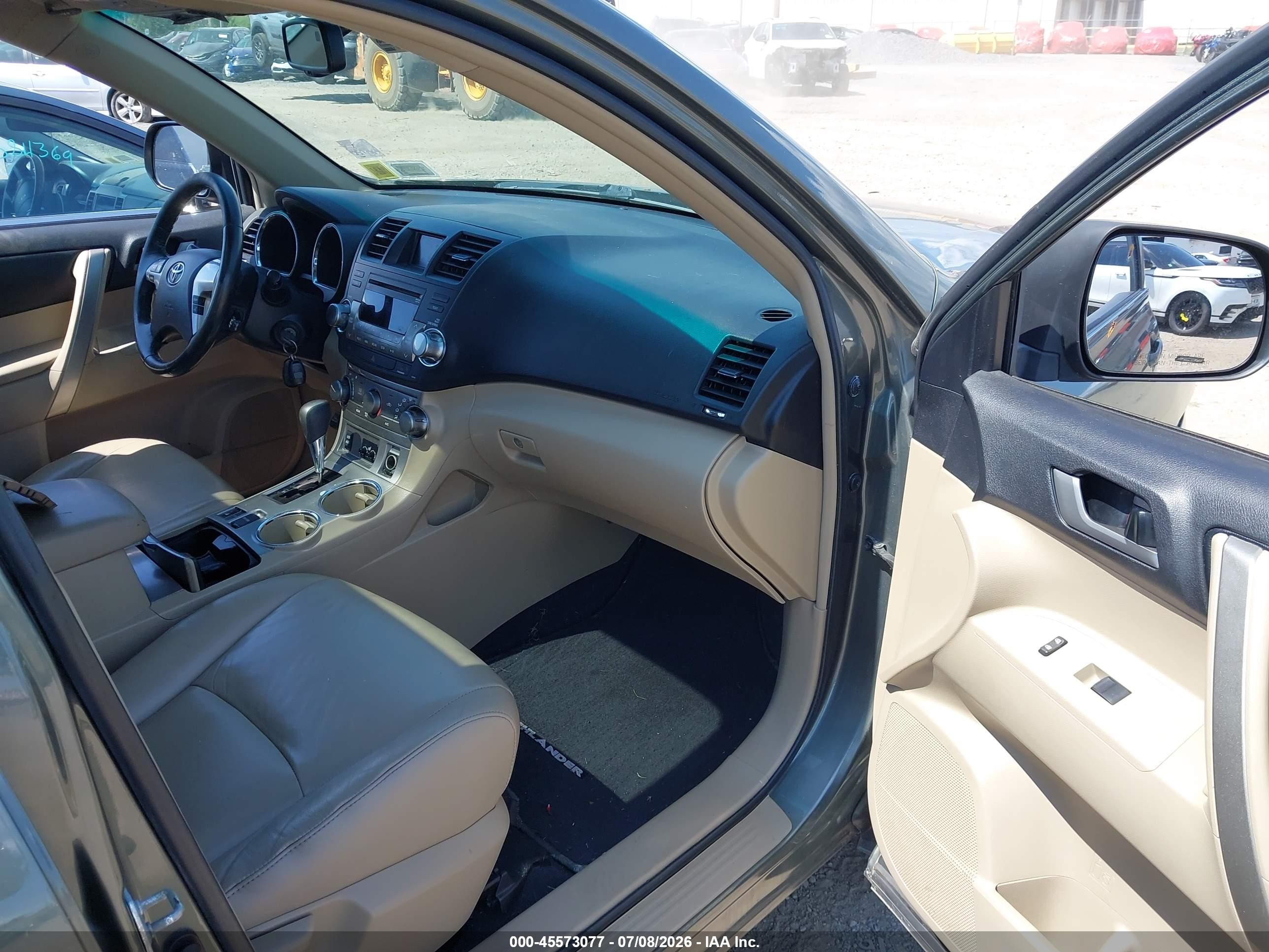 2012 Toyota Highlander Se V6 Gray vin: 5TDBK3EH4CS165487