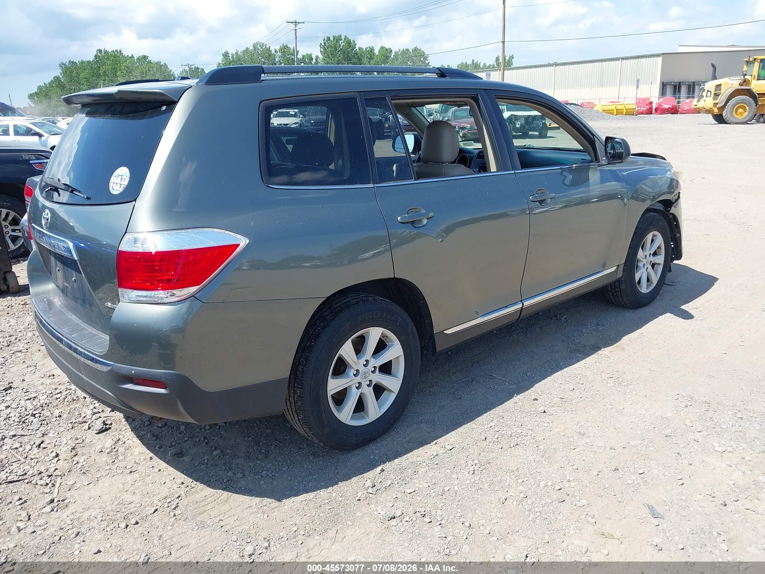 2012 Toyota Highlander Se V6 Gray vin: 5TDBK3EH4CS165487
