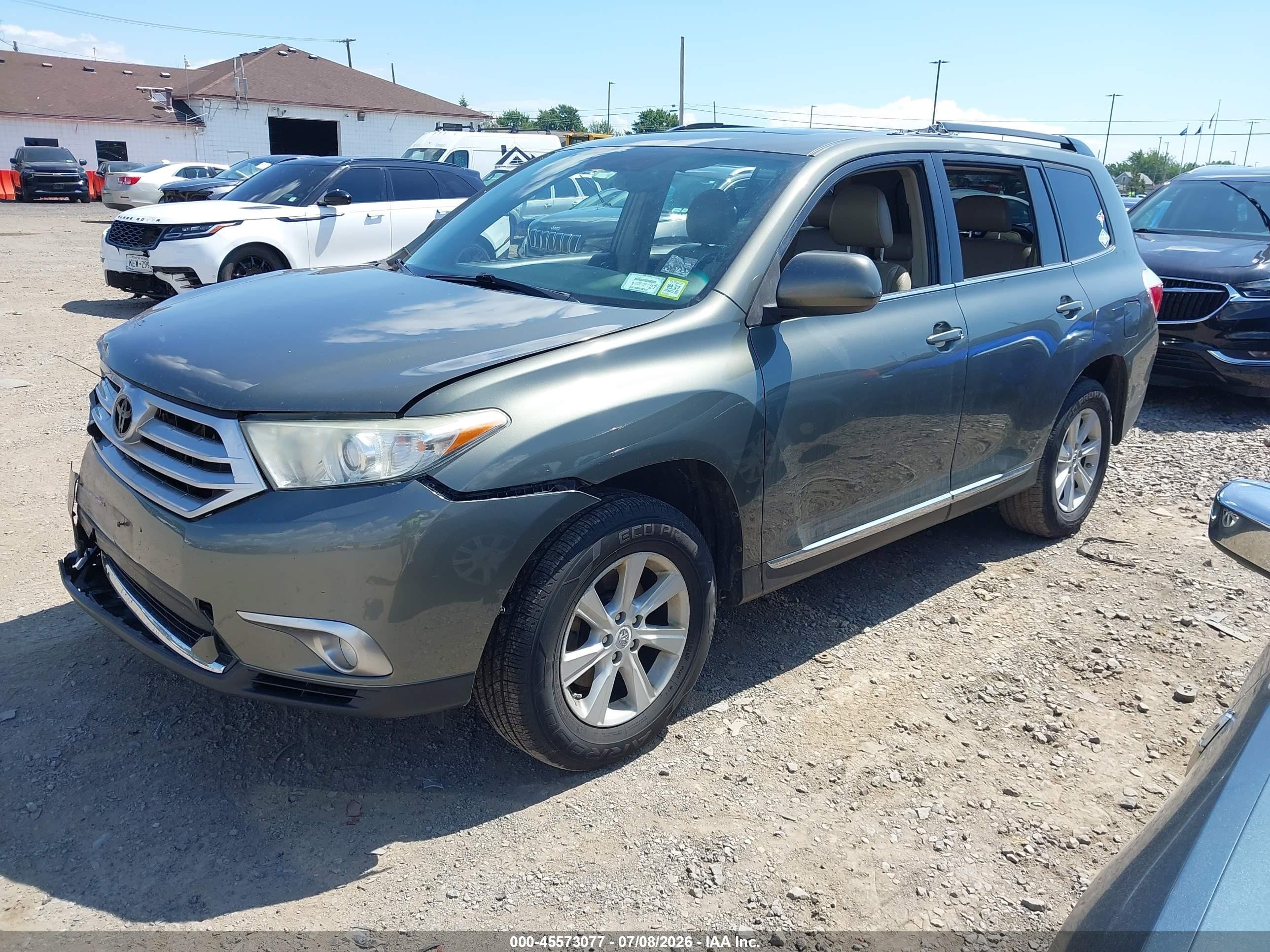 2012 Toyota Highlander Se V6 Gray vin: 5TDBK3EH4CS165487