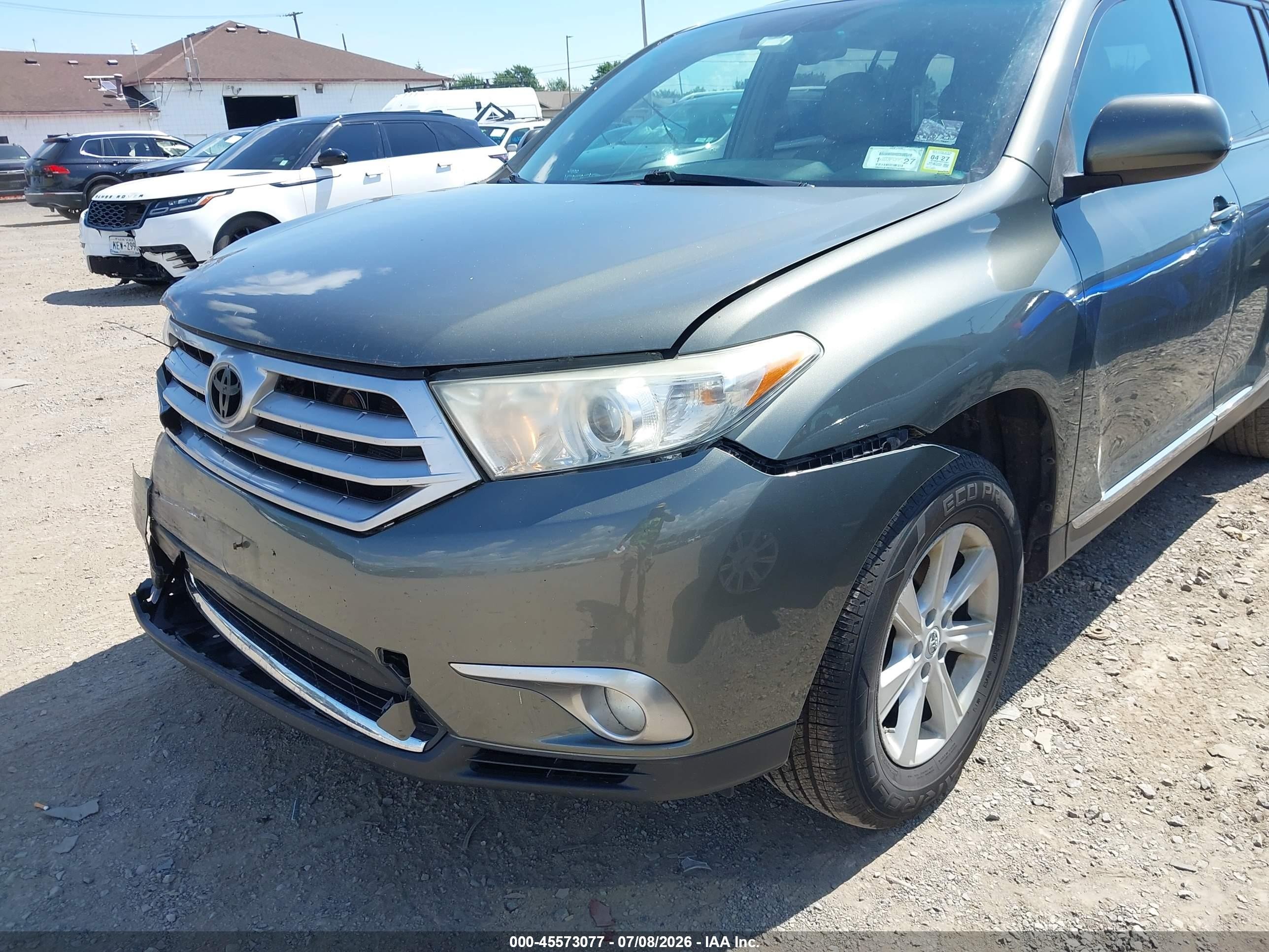 2012 Toyota Highlander Se V6 Gray vin: 5TDBK3EH4CS165487