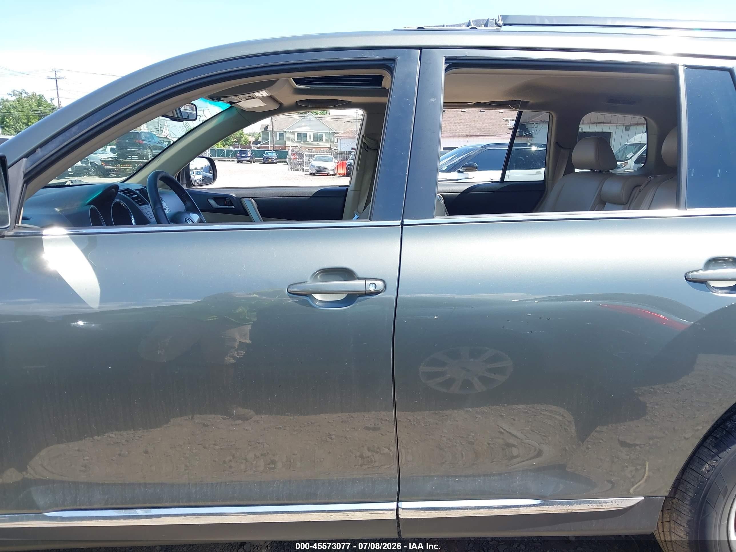 2012 Toyota Highlander Se V6 Gray vin: 5TDBK3EH4CS165487