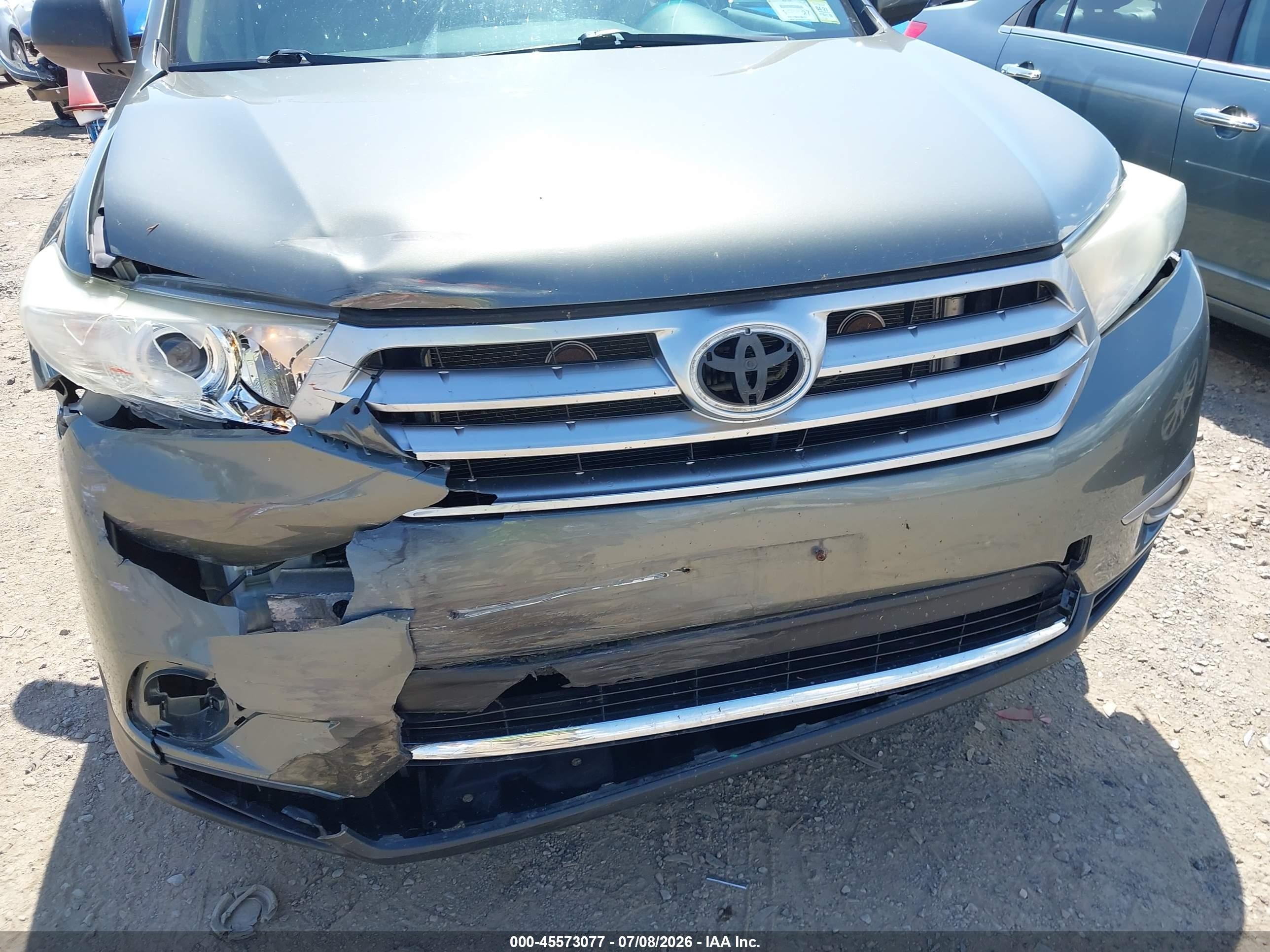 2012 Toyota Highlander Se V6 Gray vin: 5TDBK3EH4CS165487