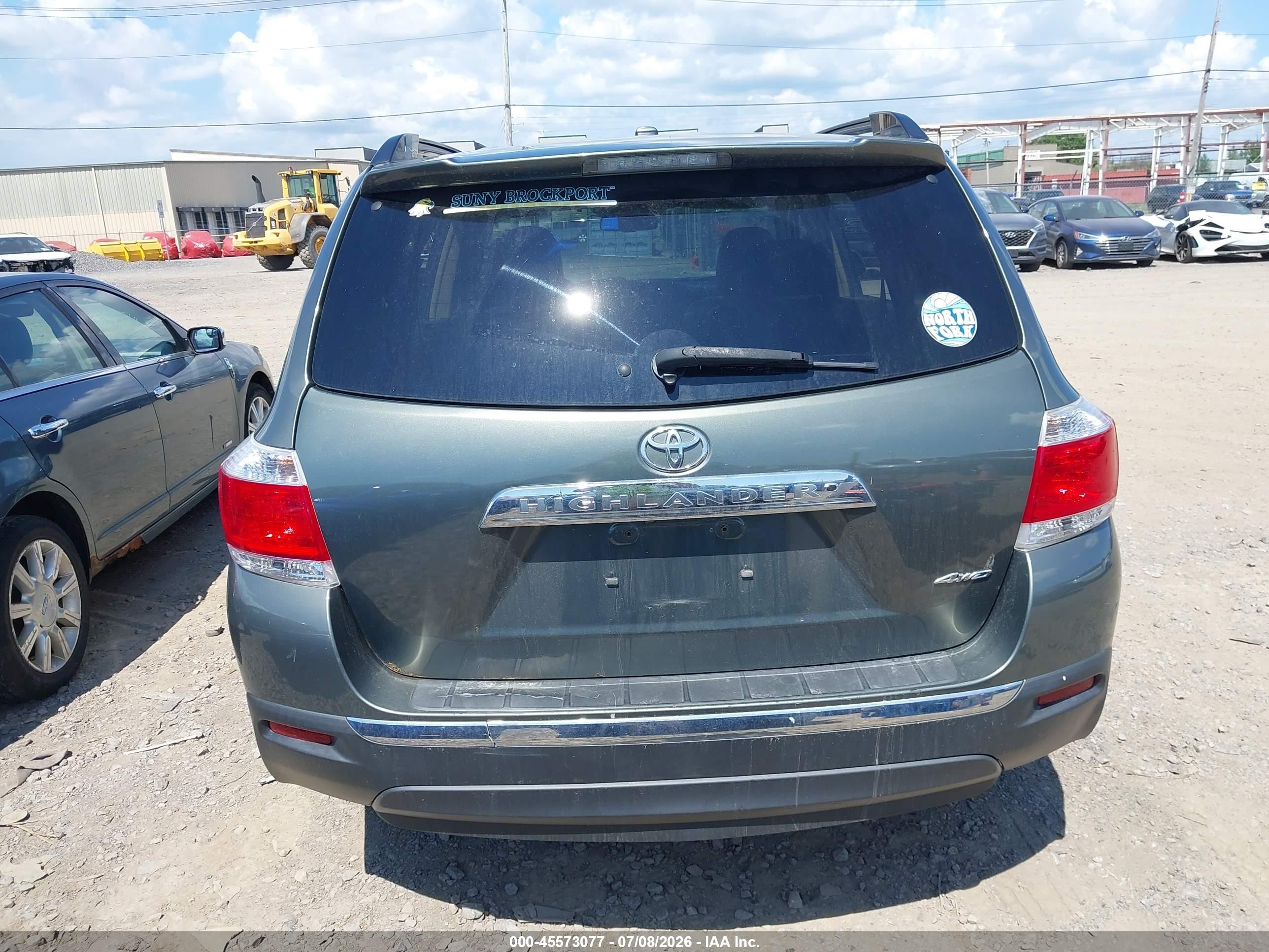 2012 Toyota Highlander Se V6 Gray vin: 5TDBK3EH4CS165487