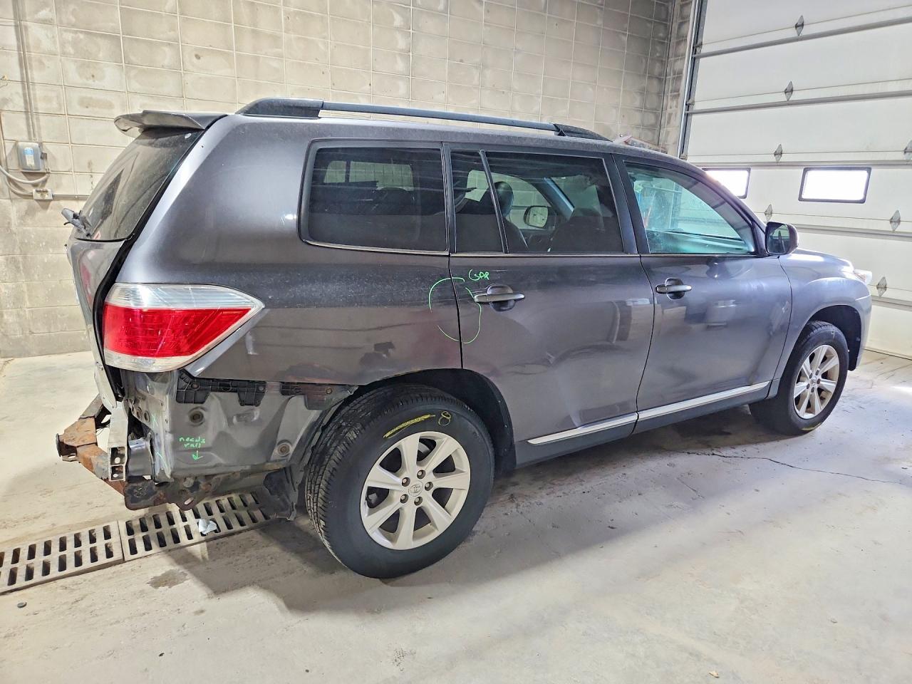 2013 Toyota Highlander Se Gray vin: 5TDBK3EH4DS199799