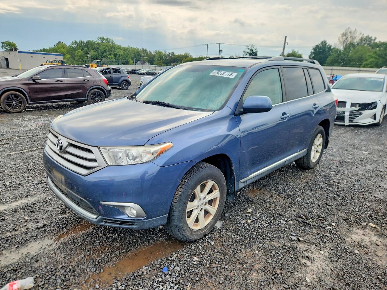 2013 Toyota Highlander Se Blue vin: 5TDBK3EH4DS213927