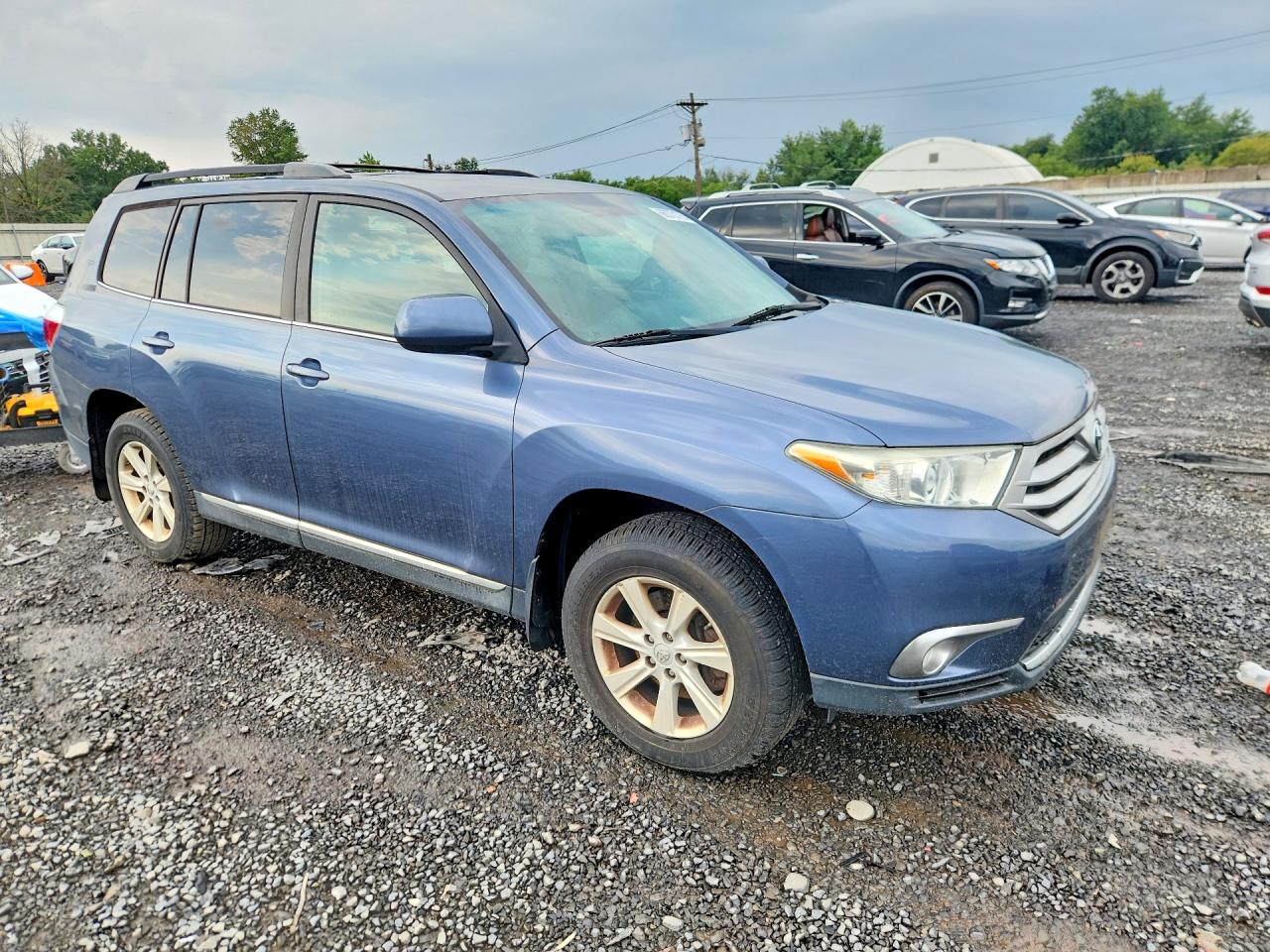2013 Toyota Highlander Se Blue vin: 5TDBK3EH4DS213927