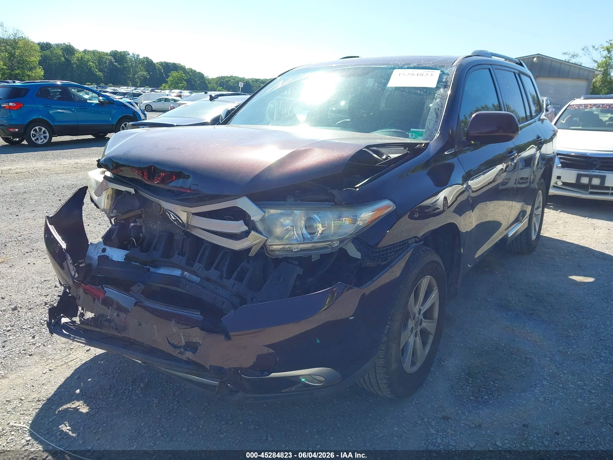 2013 Toyota Highlander Se V6 Red vin: 5TDBK3EH4DS224037