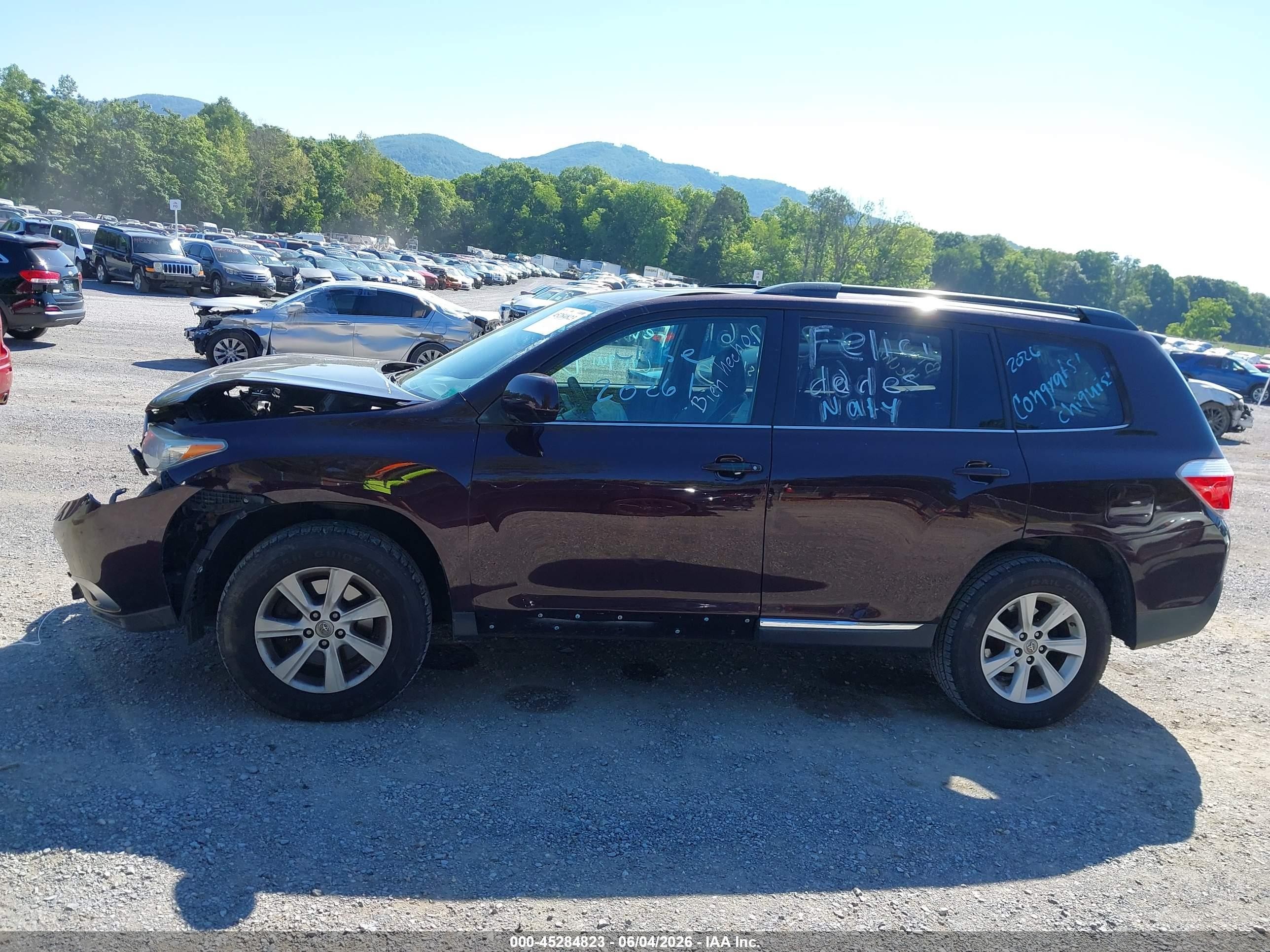2013 Toyota Highlander Se V6 Red vin: 5TDBK3EH4DS224037