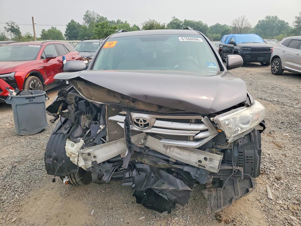 2011 Toyota Highlander Base Gray vin: 5TDBK3EH5BS056633