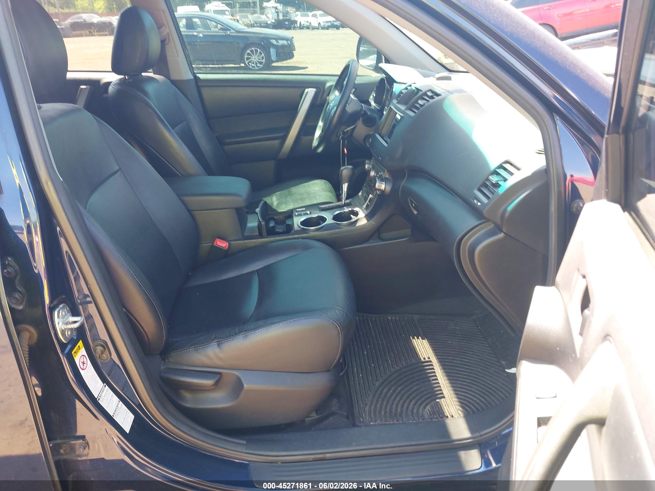 2011 Toyota Highlander Se V6 Dark Blue vin: 5TDBK3EH5BS061492