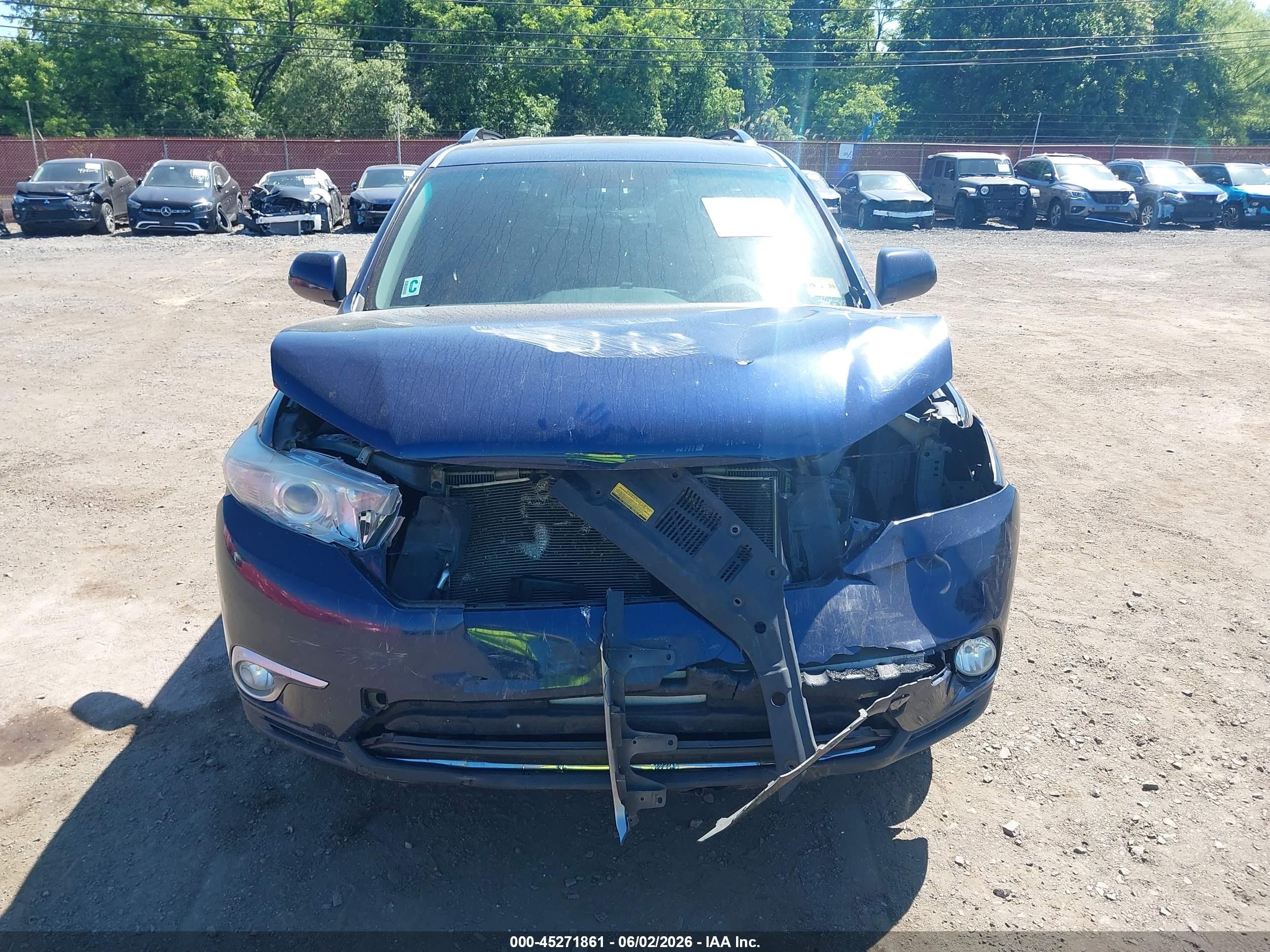 2011 Toyota Highlander Se V6 Dark Blue vin: 5TDBK3EH5BS061492