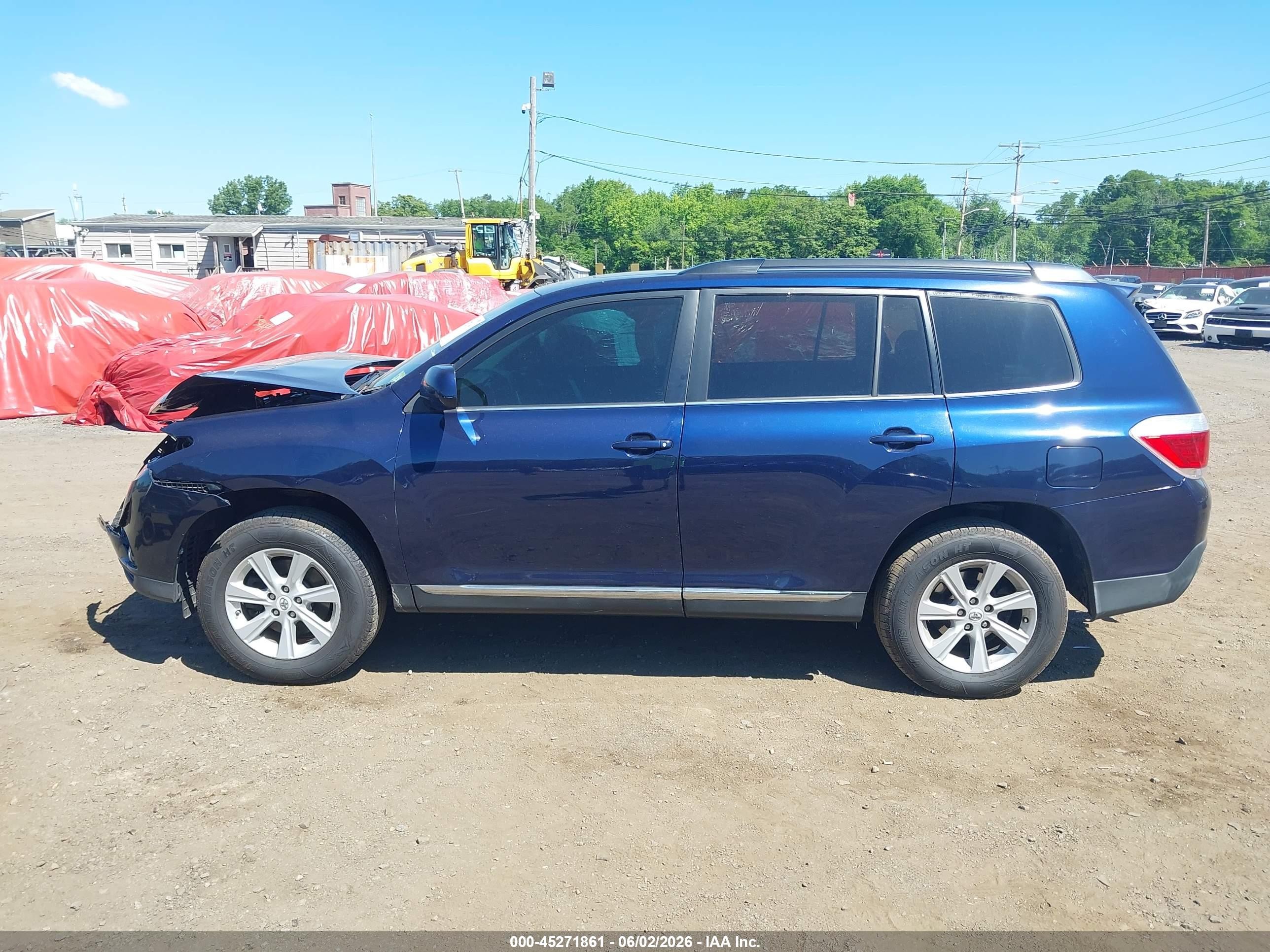 2011 Toyota Highlander Se V6 Dark Blue vin: 5TDBK3EH5BS061492