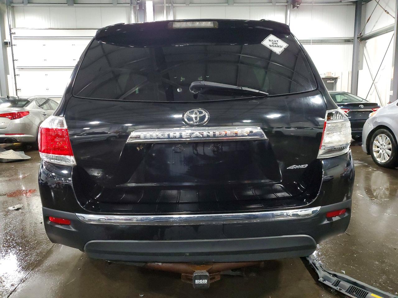 2011 Toyota Highlander Se Black vin: 5TDBK3EH5BS062528